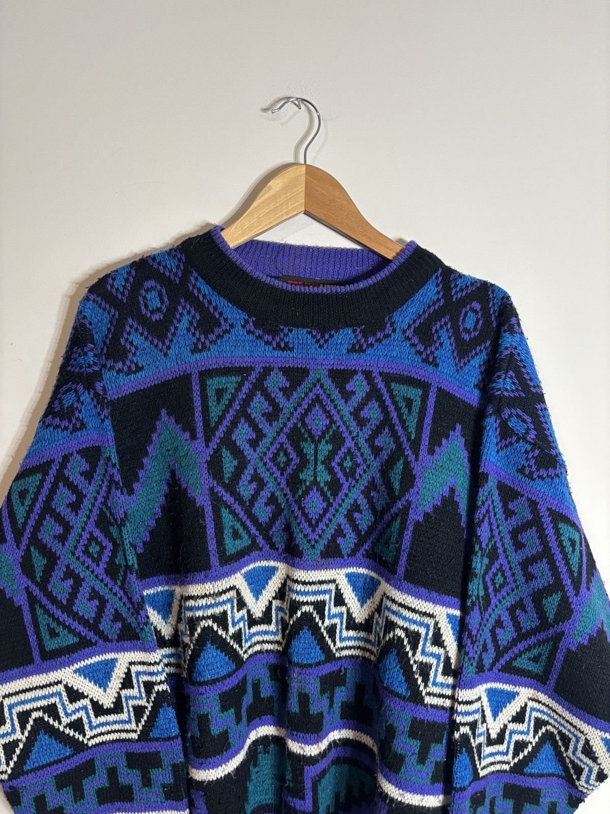 Vintage Vintage Today’s News Sweater Southwest Geometric Grandpa Lg Size US L / EU 52-54 / 3 - 1 Thumbnail