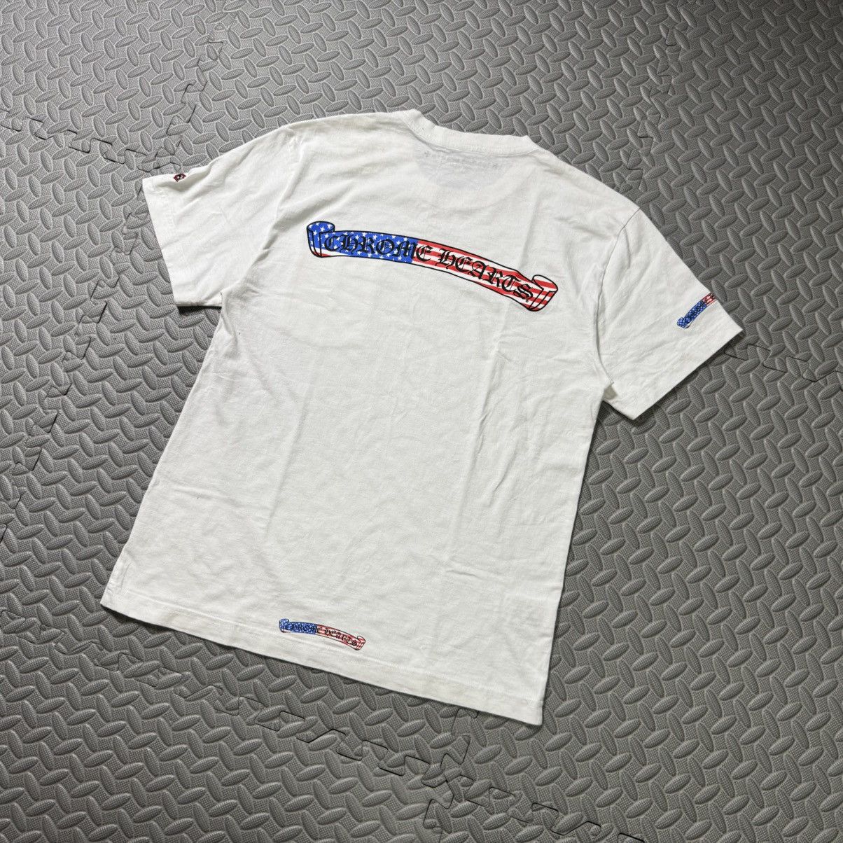 Chrome Hearts MATTY BOY AMERICAN FLAG SCROLL TEE Size US M / EU 48-50 / 2 - 3 Thumbnail