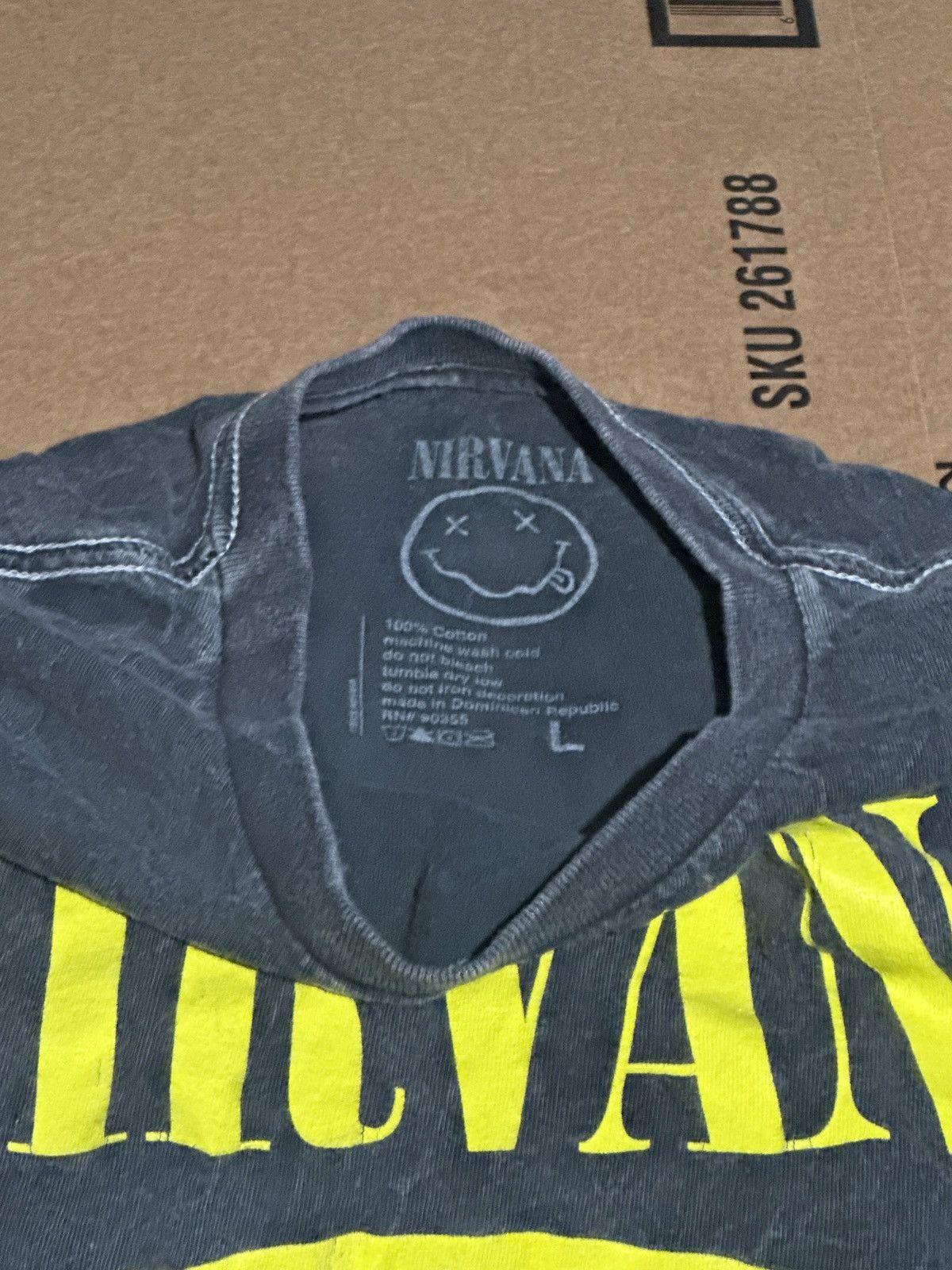 Nirvana Bleach washed nirvana t Size US L / EU 52-54 / 3 - 4 Thumbnail