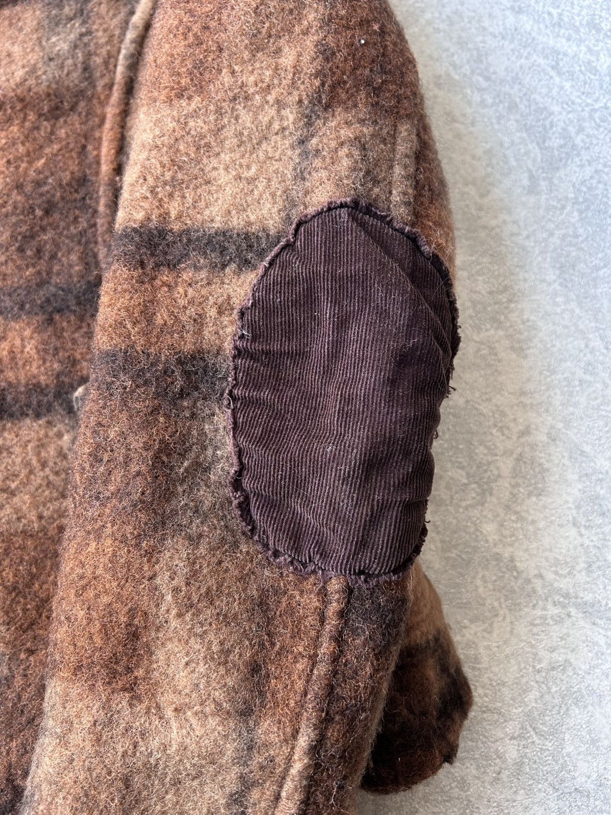 Japanese Brand Vintage Comme des Garcons Style Wool Plaid Cropped Jacket Size XS / US 0-2 / IT 36-38 - 7 Thumbnail