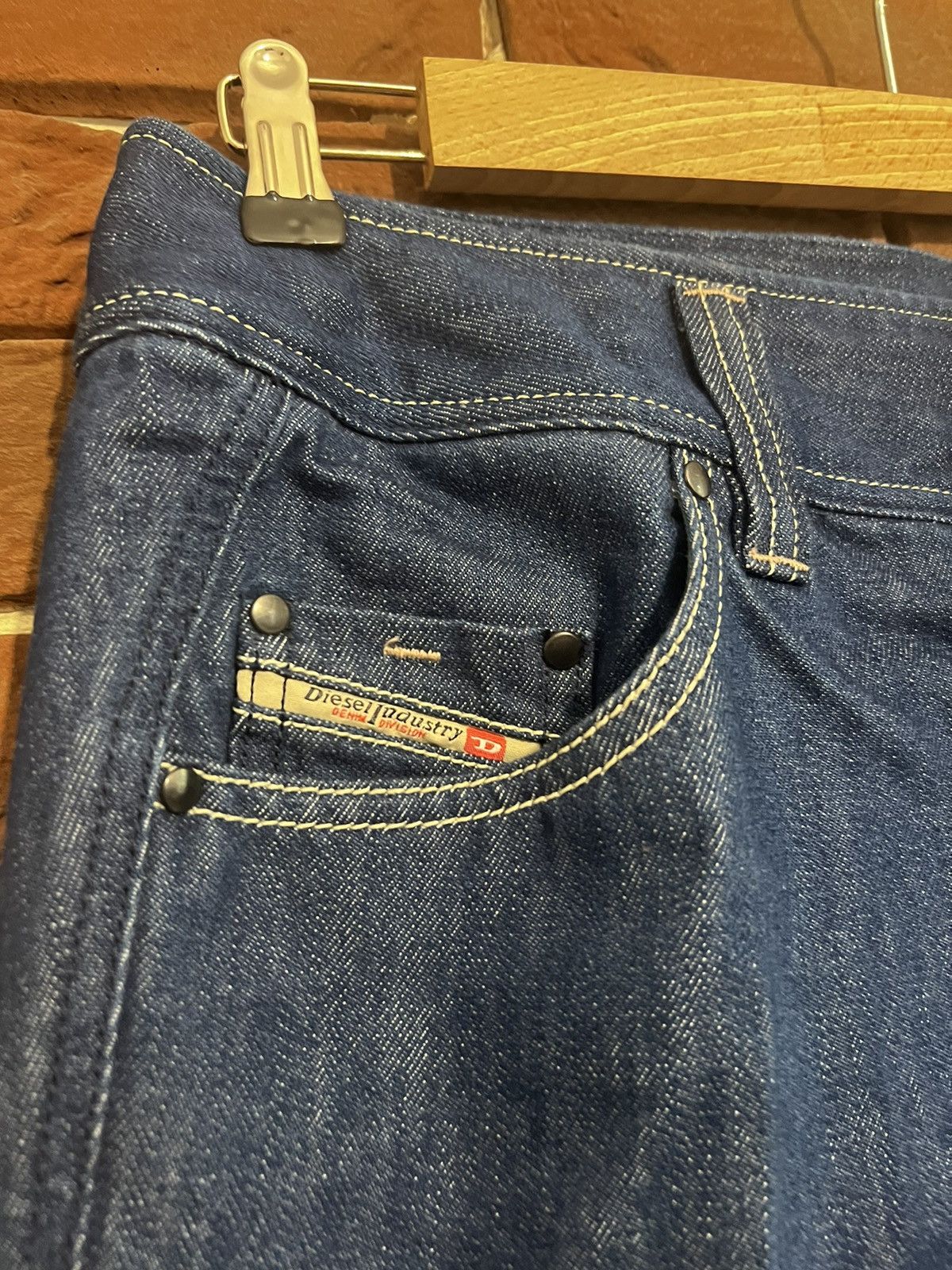 Diesel Vintage 00s Diesel Flared Denim Pants DSWT Avant garde Hype Size US 32 / EU 48 - 5 Thumbnail
