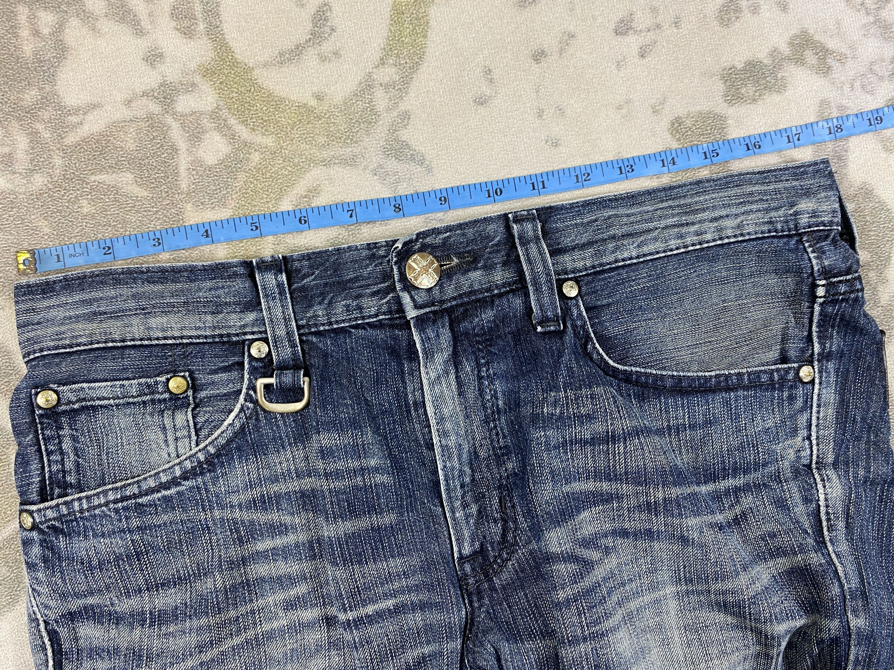 Edwin Distressed Blue Vintage Edwin Flare Jeans 35x30 Denim-JN3844 Size US 35 - 5 Thumbnail