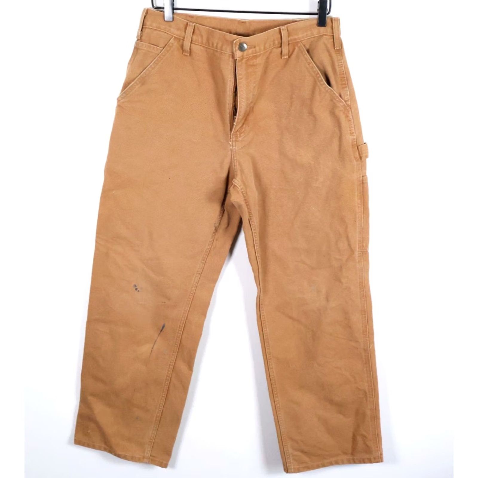 Carhartt Carhartt Pants Carhartt Canvas Carpenter Mens 31 x 28 Brown Distressed Workwear Casual Brown Mens 31x28 Size US 31 - 2 Thumbnail