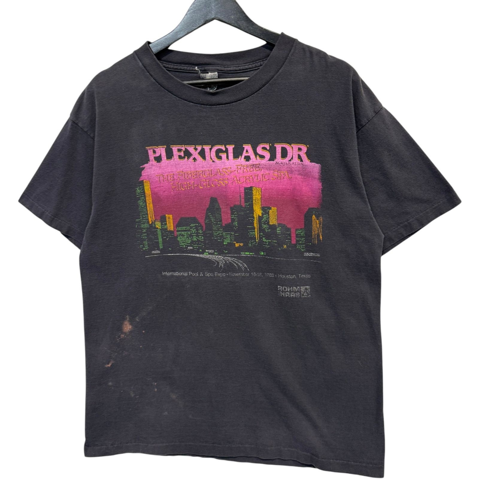 Anvil Vintage "Plexiglas Dr" Houston Texas Souvenir Tee 1988 XL Size US XL / EU 56 / 4 - 3 Thumbnail