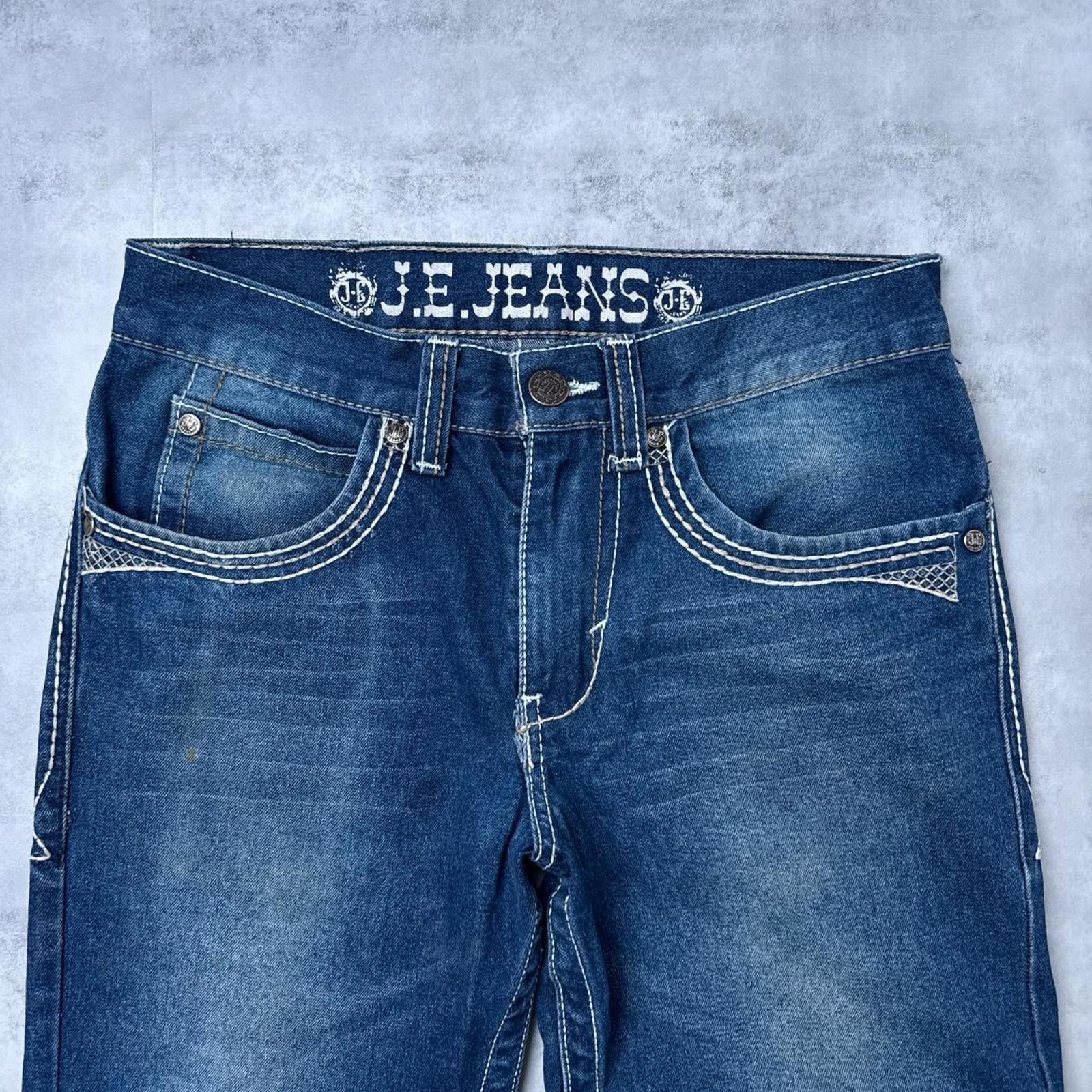 Other Y2K J.E. Denim 00s Bootcut Cowboy Jeans Size 28" / US 6 / IT 42 - 4 Thumbnail