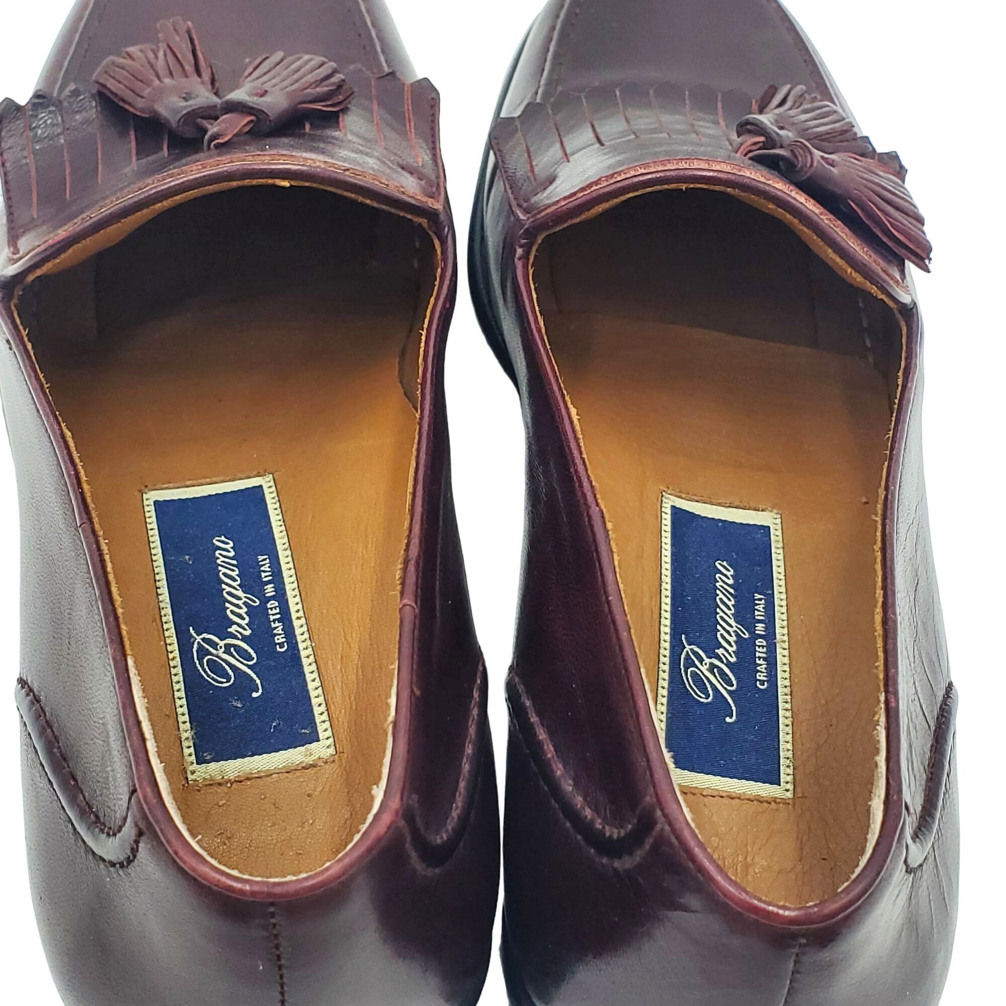 Cole Haan New Vintage Bragano Cole Haan mens 7 burgundy leather tassel Size US 7 / EU 40 - 7 Thumbnail