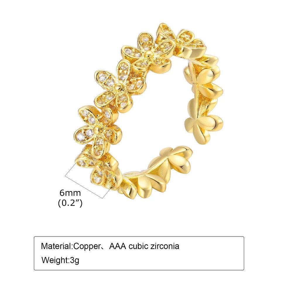 Other Sparking Bling Cubic Zirconia Ring Size ONE SIZE - 2 Thumbnail