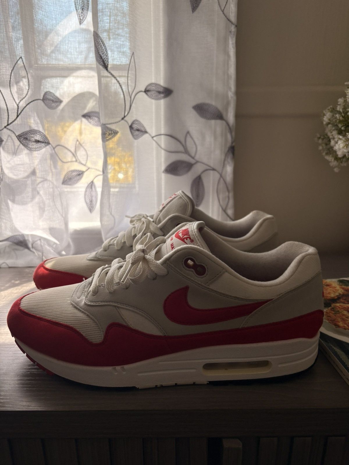 Nike Nike Air Max 1 Anniversary Red 2017 Size US 11.5 / EU 44-45 - 1 Thumbnail