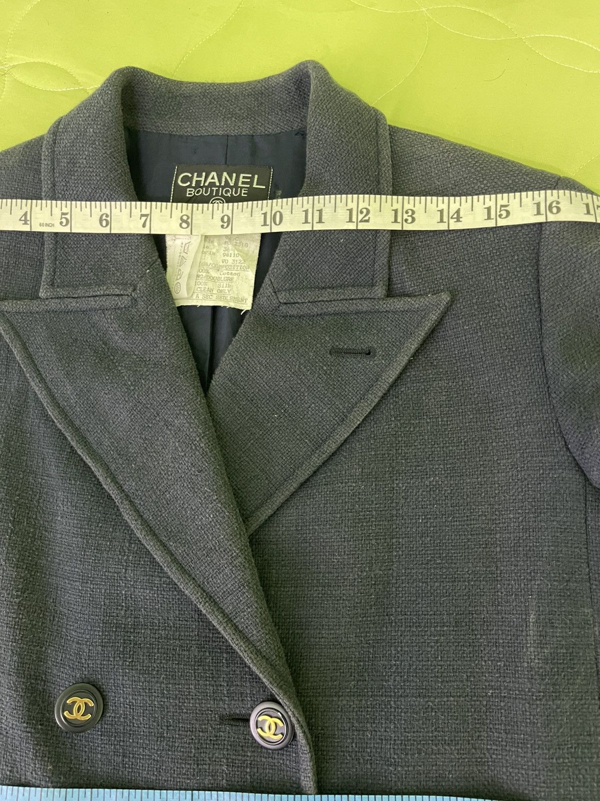 Chanel Vintage 1990's Chanel Double Breasted Jacket Rare Size XS / US 0-2 / IT 36-38 - 16 Thumbnail