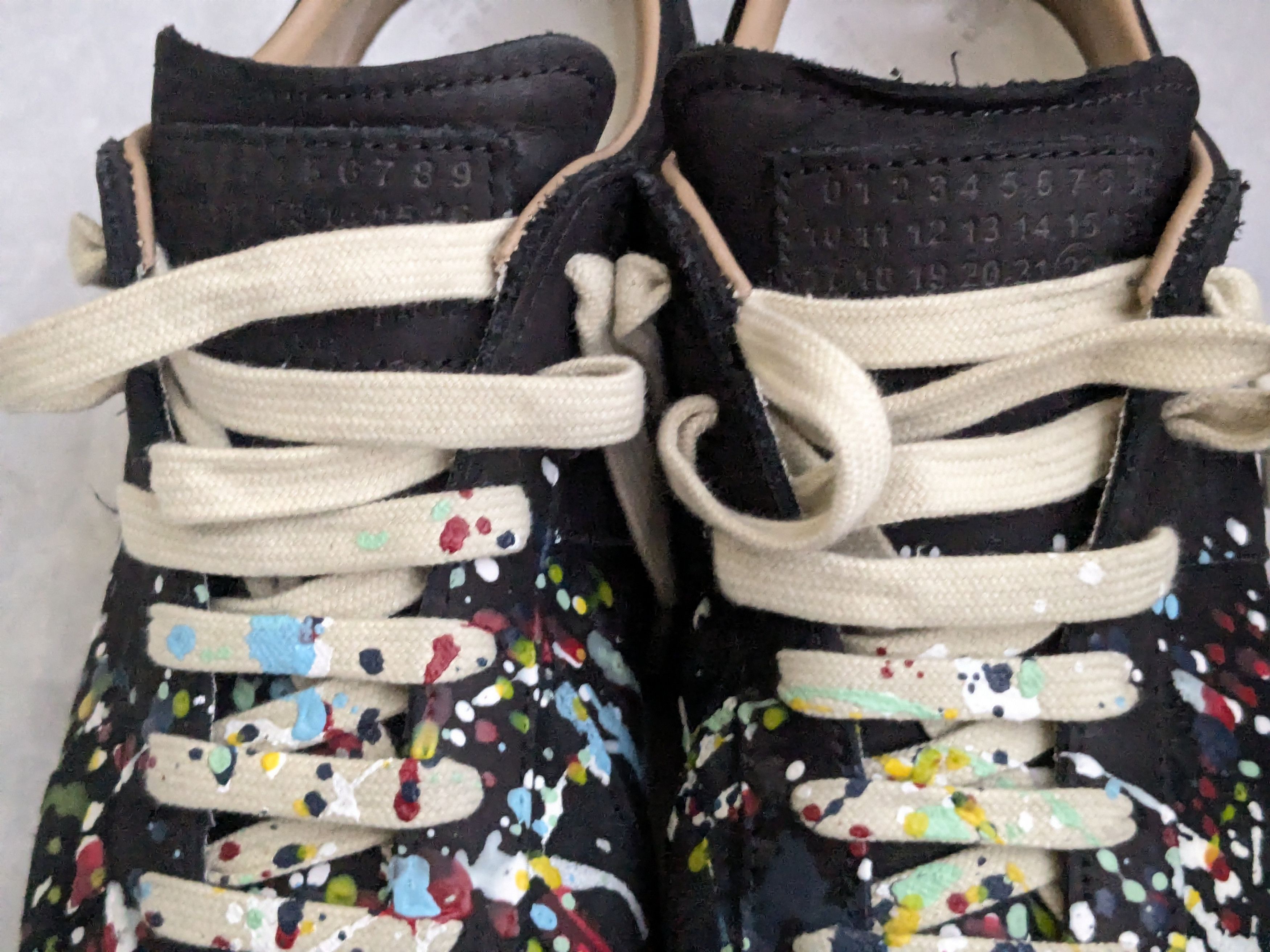 Maison Margiela Maison Margiela GAT Replica Black Paint 9 42 Gum Low Size US 9 / EU 42 - 3 Thumbnail