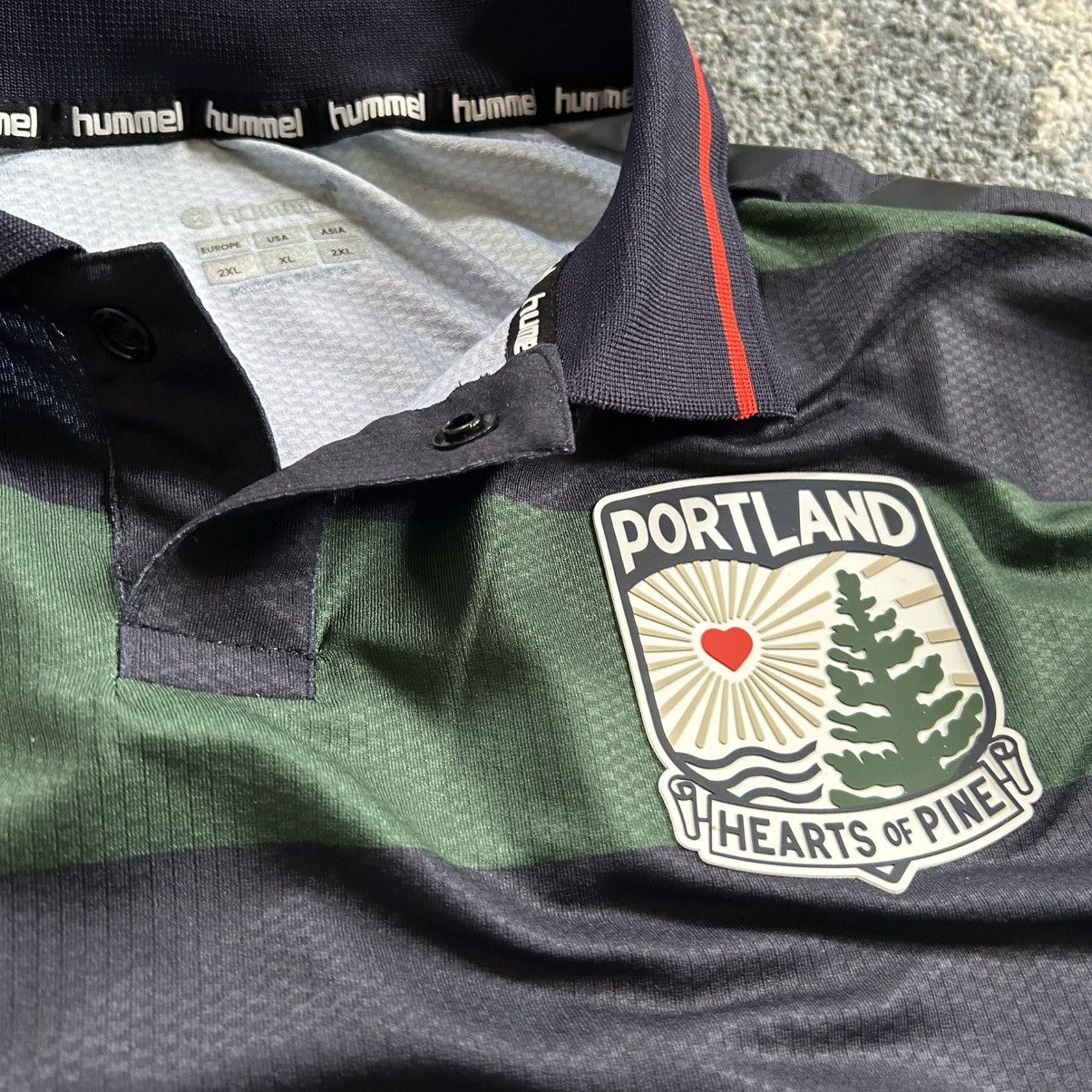 Hummel PORTLAND HEARTS OF PiNE MAiNE WOODS & WATER L/S POLO COLLAR Size US XXL / EU 58 / 5 - 3 Thumbnail