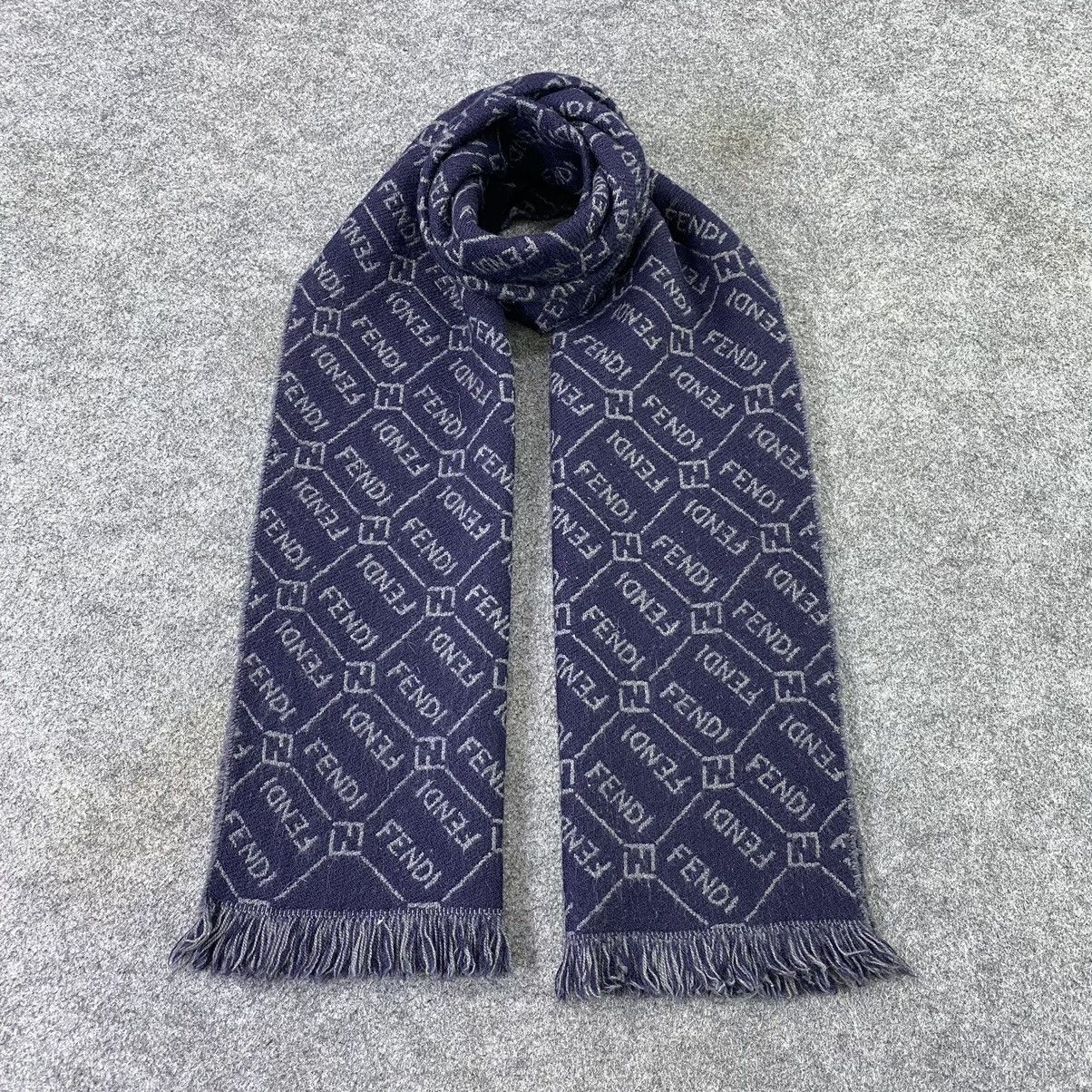 Fendi × Vintage Fendi full Print Scarf / Muffler / Neckwear - T1399 Size ONE SIZE - 1 Thumbnail