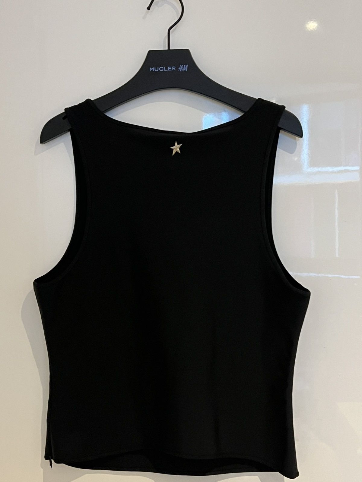 H&M × Mugler Thierry Mugler x H&M Black Corset Tank Top Size L / US 10 / IT 46 - 4 Thumbnail