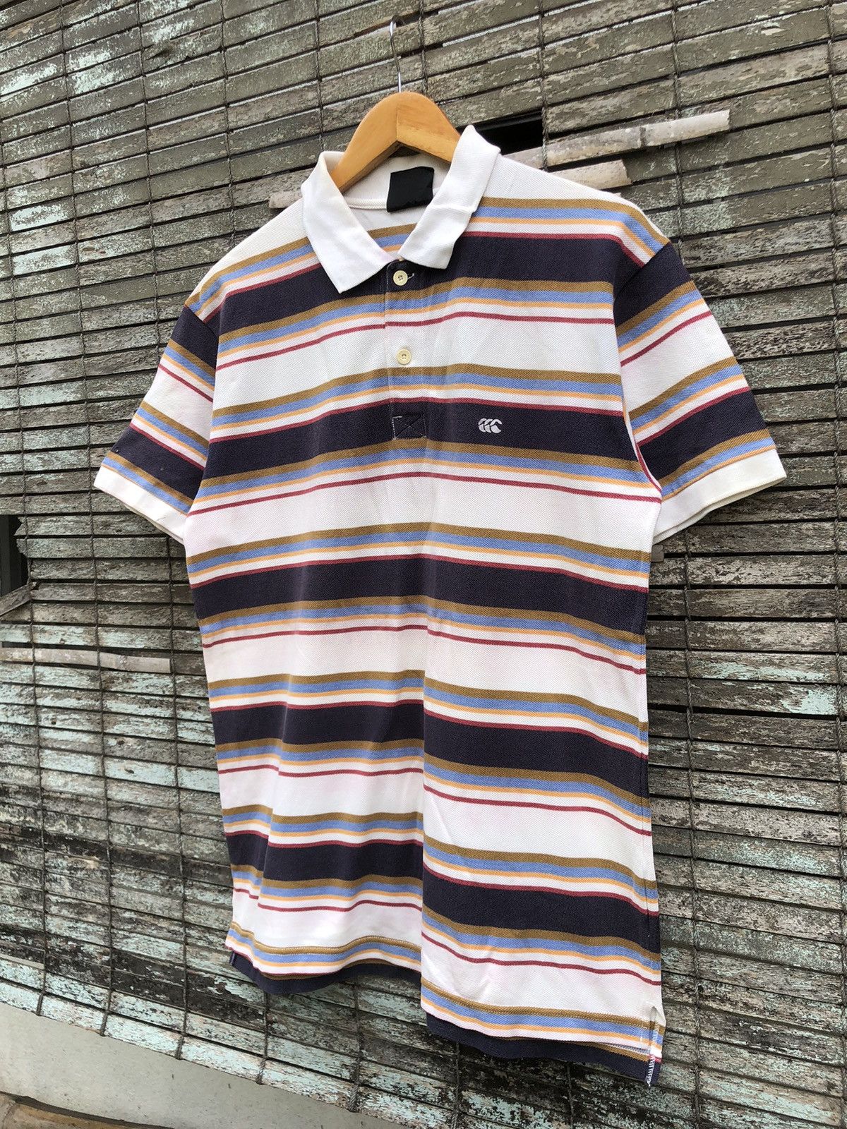 Canterbury of New Zealand Vintage Canterbury Of New Zealand Stripe Polo Shirt Size US L / EU 52-54 / 3 - 3 Thumbnail
