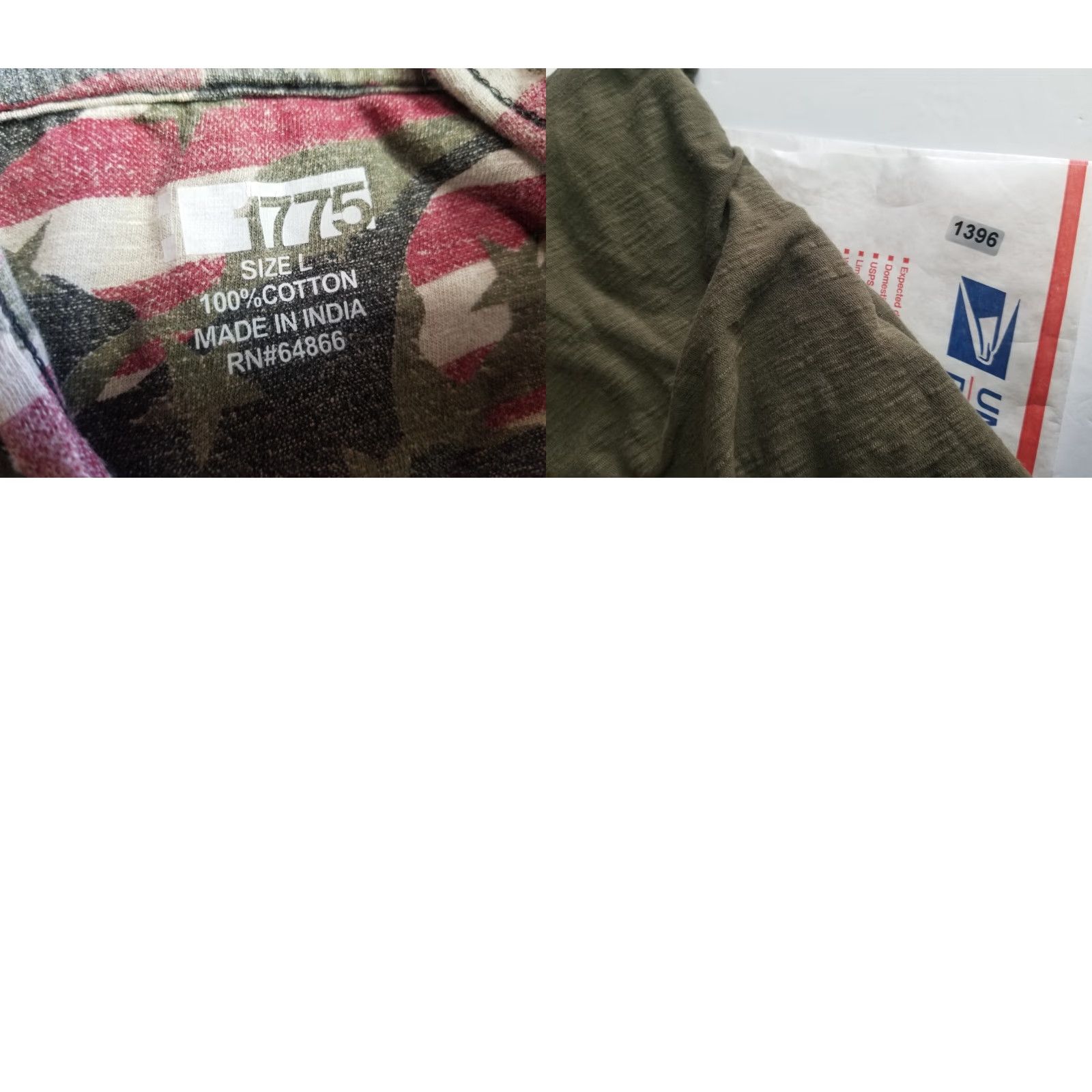 Vintage 1775 Shirt Hoodie Army Green Long Sleeve T-Shirt Size Large Men Size US L / EU 52-54 / 3 - 8 Thumbnail