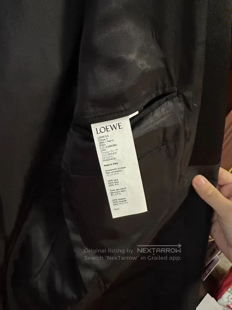 Loewe Loewe Black Suit Jacket Size 46L - 4 Thumbnail