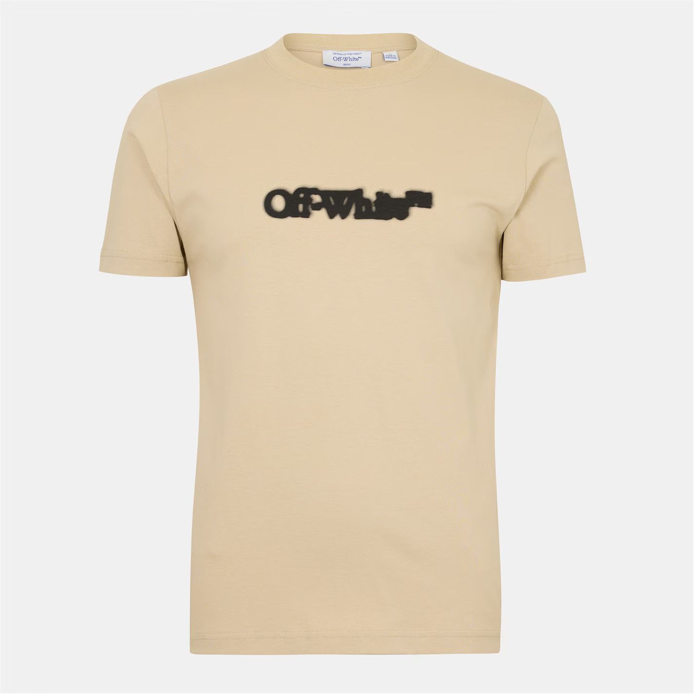 Off-White o1g2r1mq0226 Spray Arrow Arrow Logo Print T-Shirt Beige Size US XS / EU 42 / 0 - 1 Thumbnail