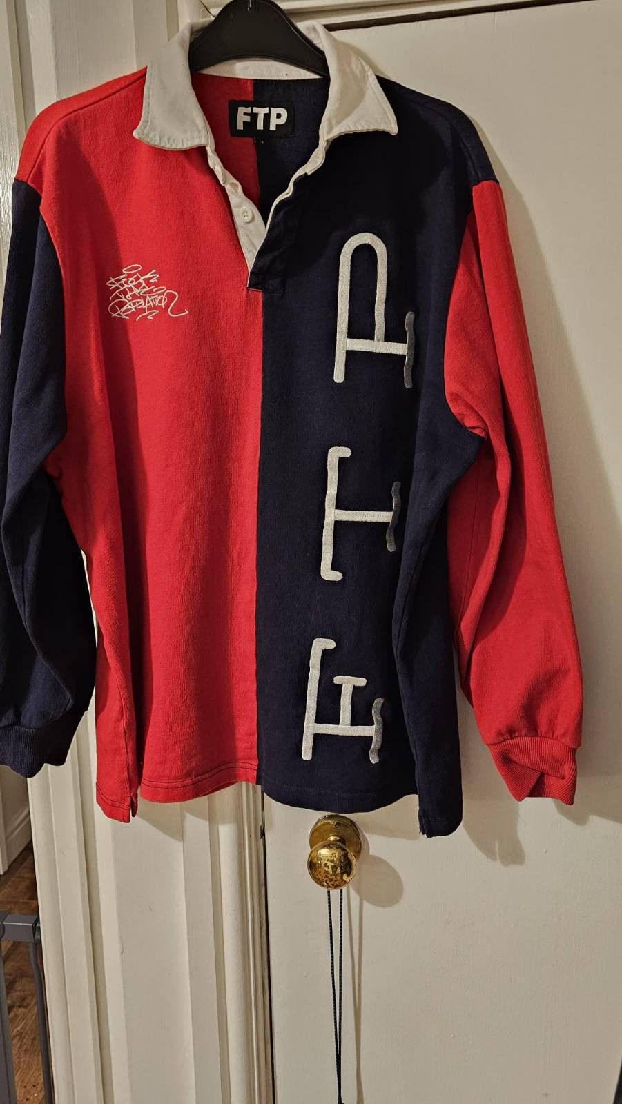 Fuck The Population FTP Fuck the Population - Split top Rugby shirt - RARE Size US M / EU 48-50 / 2 - 1 Thumbnail