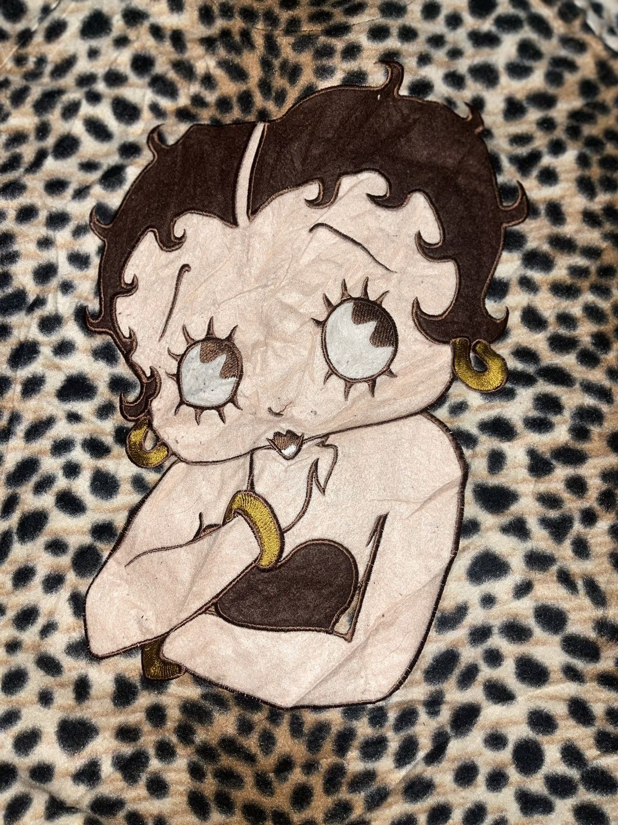 Cartoon Network Vintage 90s Betty Boop Leopard Fleece Jacket Size M / US 6-8 / IT 42-44 - 4 Thumbnail