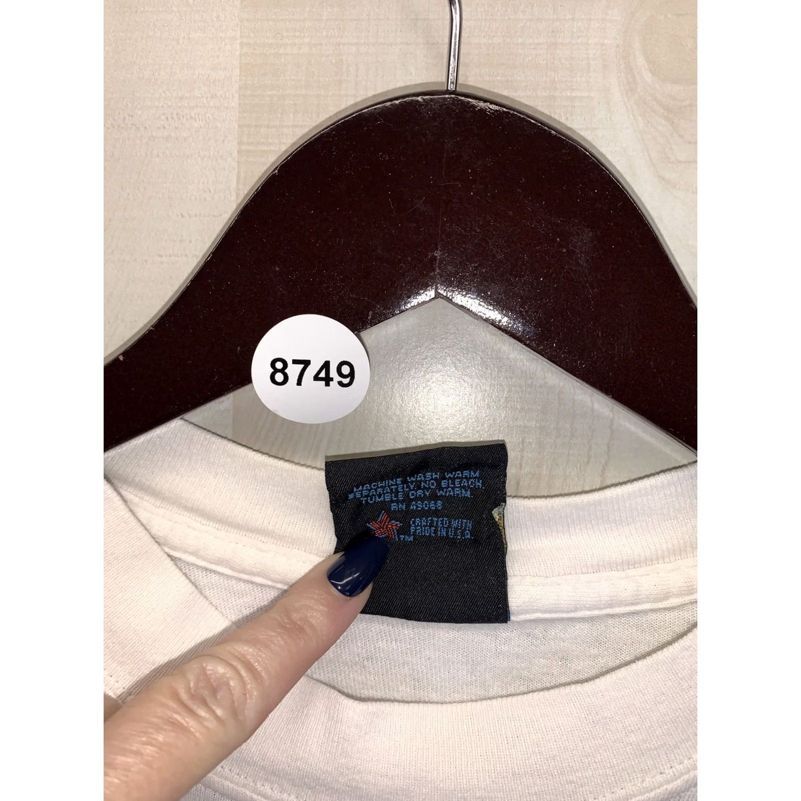 Soffe VINTAGE Soffes Choice Single Stitch My Brother Marine Adult Graphic T Shirt Medium White unisex 1990s Shirt Mens Womens Size US M / EU 48-50 / 2 - 3 Thumbnail