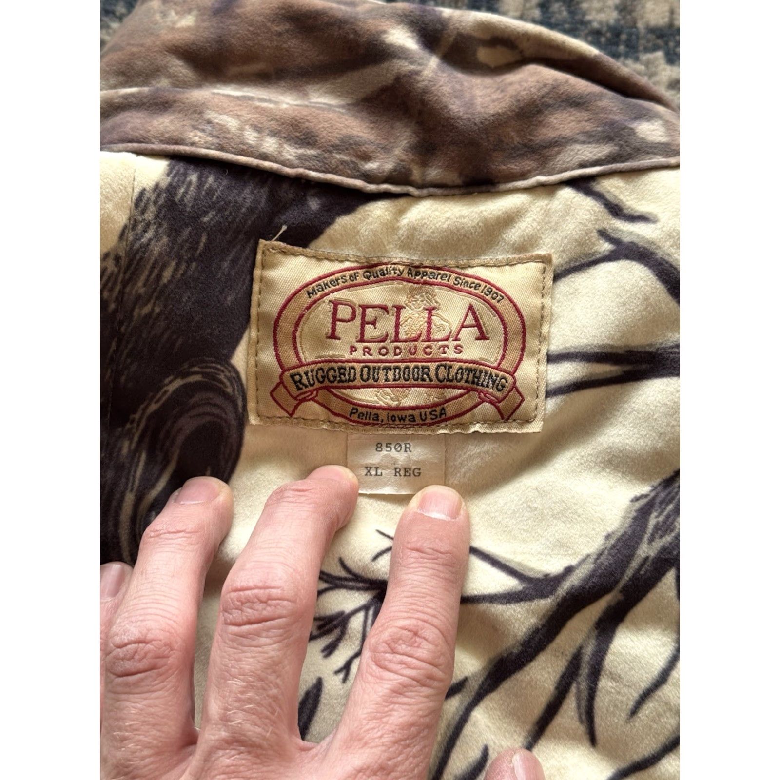 Vintage VINTAGE Pella Products Waterproof Reversible Woodl and Camo Jacket XL Men Size US XL / EU 56 / 4 - 6 Thumbnail