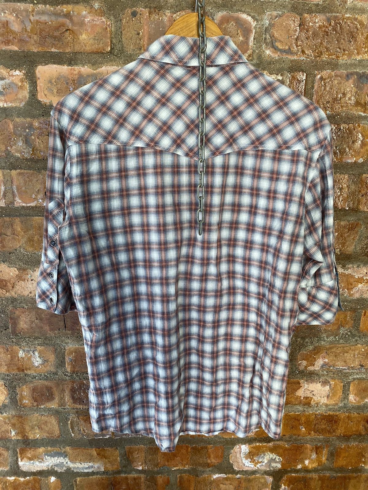 Japanese Brand × Obelisk × Schlussel 🔥Shadow Flannel 3/4 sleeve Size US L / EU 52-54 / 3 - 9 Thumbnail