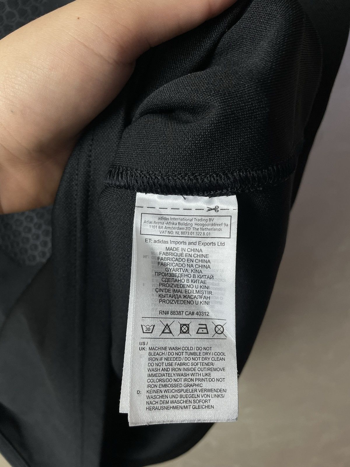 Adidas All Blacks New Zealand 2018 2019 rugby home shirt Adidas Size US L / EU 52-54 / 3 - 7 Thumbnail