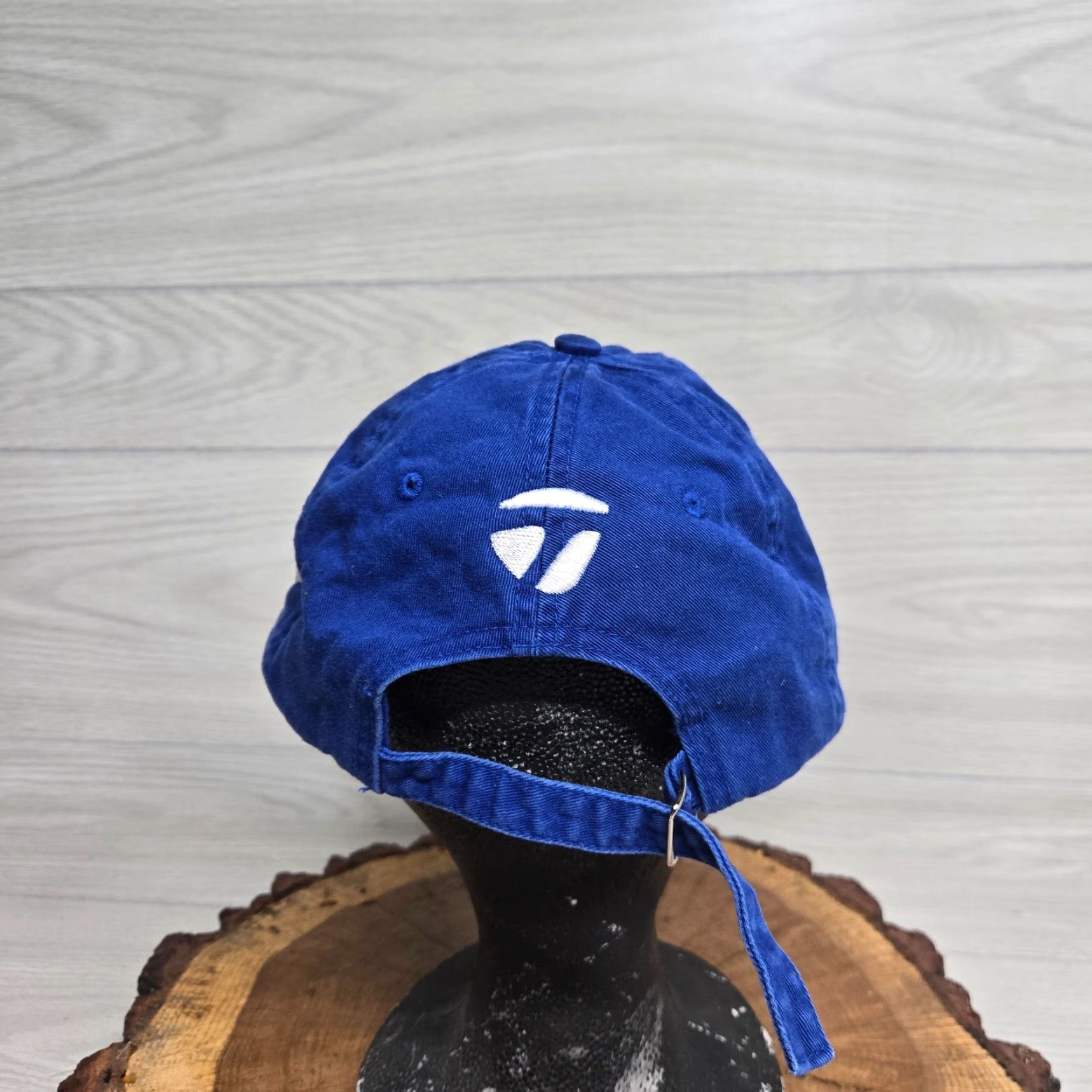 TaylorMade TaylorMade Hat Golf Adjustable Navy Blue Logo Men Strappedback Cap Navy Blue Colorful Sports 2010s? Size ONE SIZE - 3 Thumbnail