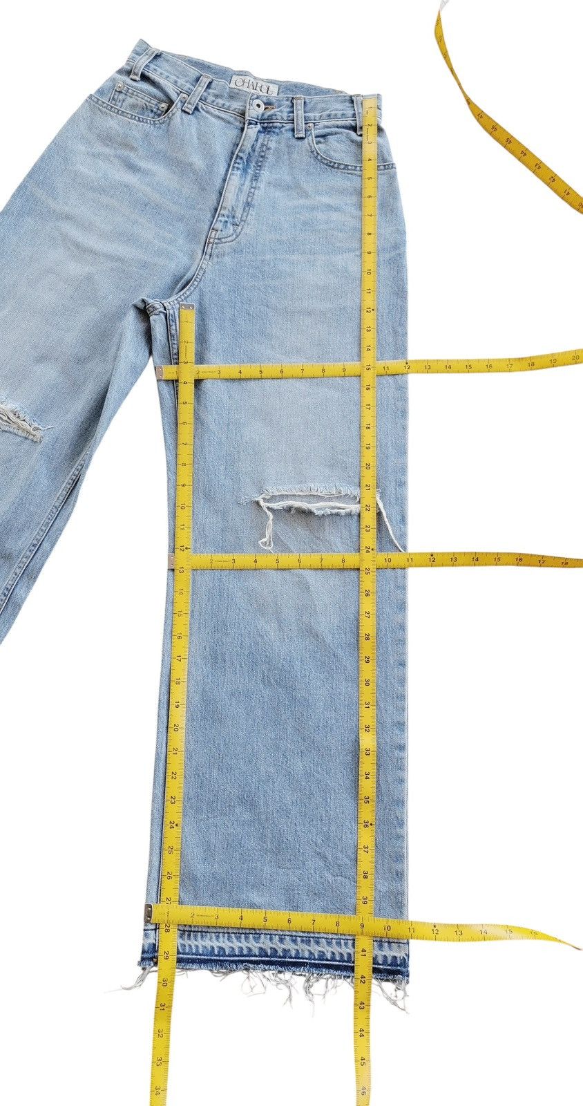 Vintage Charol Wide Open Jeans Size 26" / US 2 / IT 38 - 10 Thumbnail