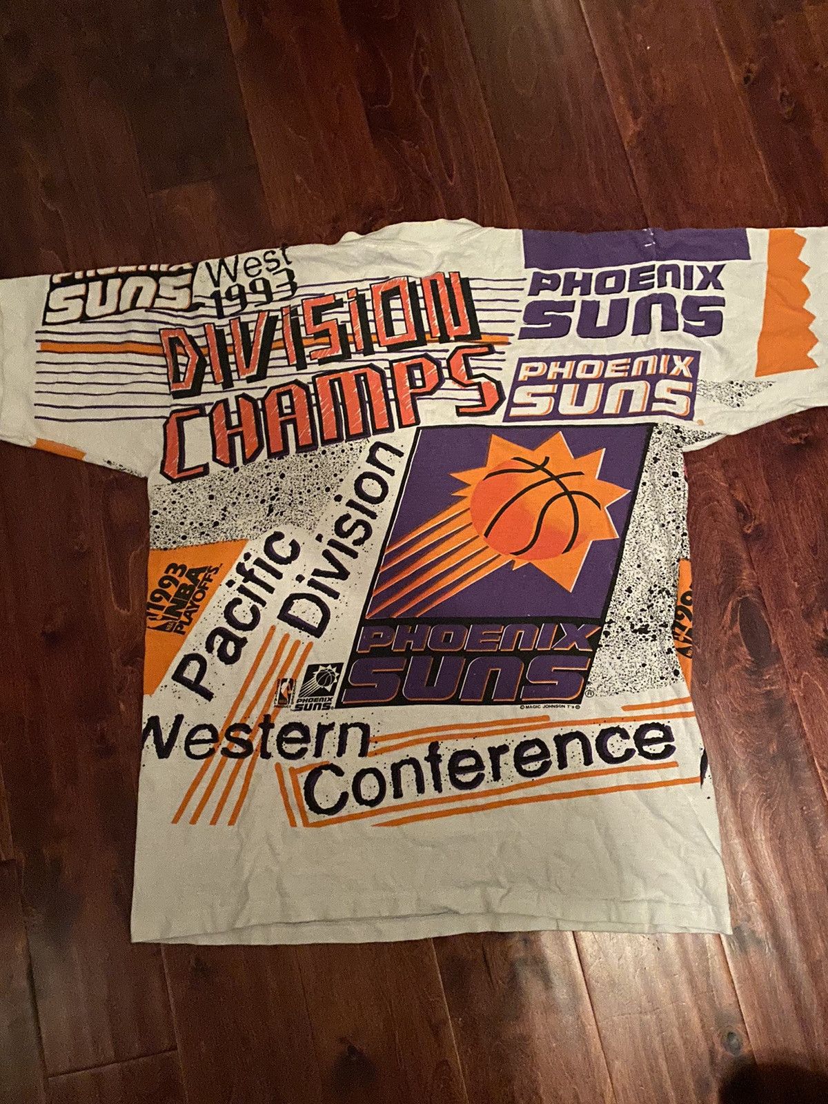 Japanese Brand × Vintage 1993 VINTAGE Suns Division Champs AOP (M) Single Stitch Size US M / EU 48-50 / 2 - 2 Thumbnail