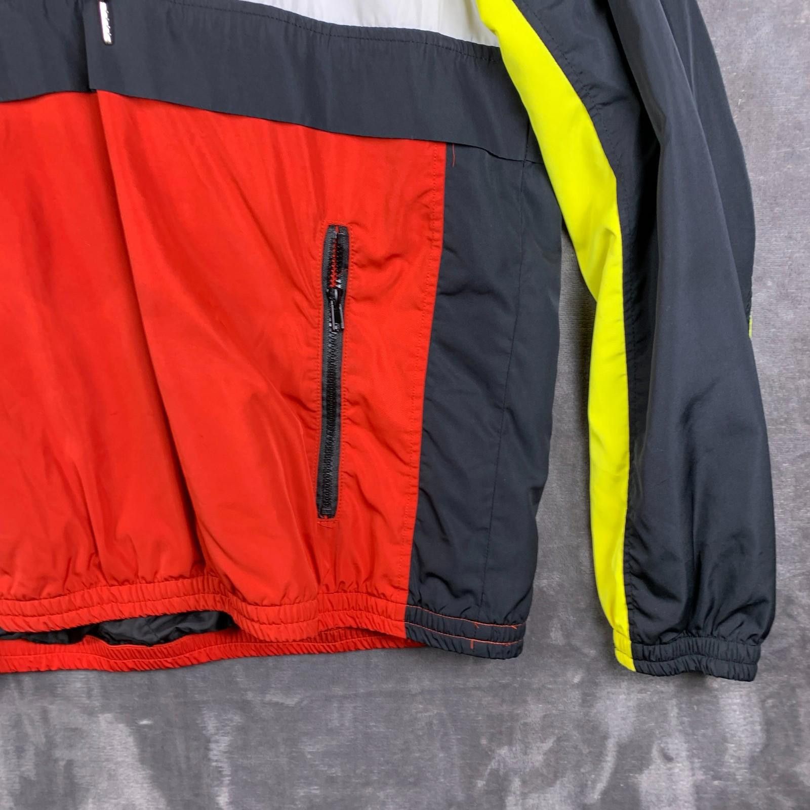 Forever 21 Mens Colorblock Pullover Zip Size L Windbreaker Hoodie (306) Size US L / EU 52-54 / 3 - 5 Thumbnail