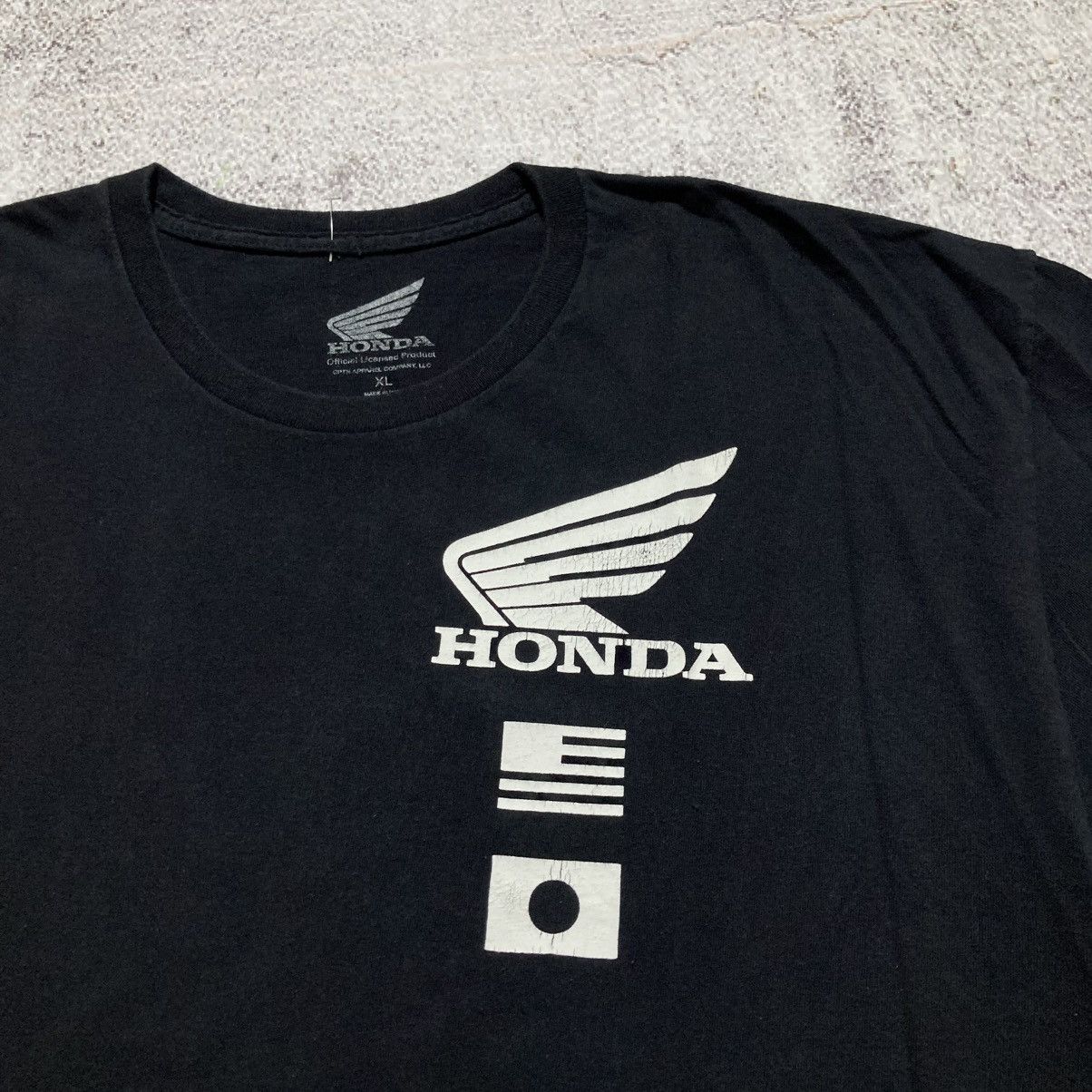 Honda Vintage Honda Hot Lap Logo Graphic T-shirt Black Size US XL / EU 56 / 4 - 6 Thumbnail