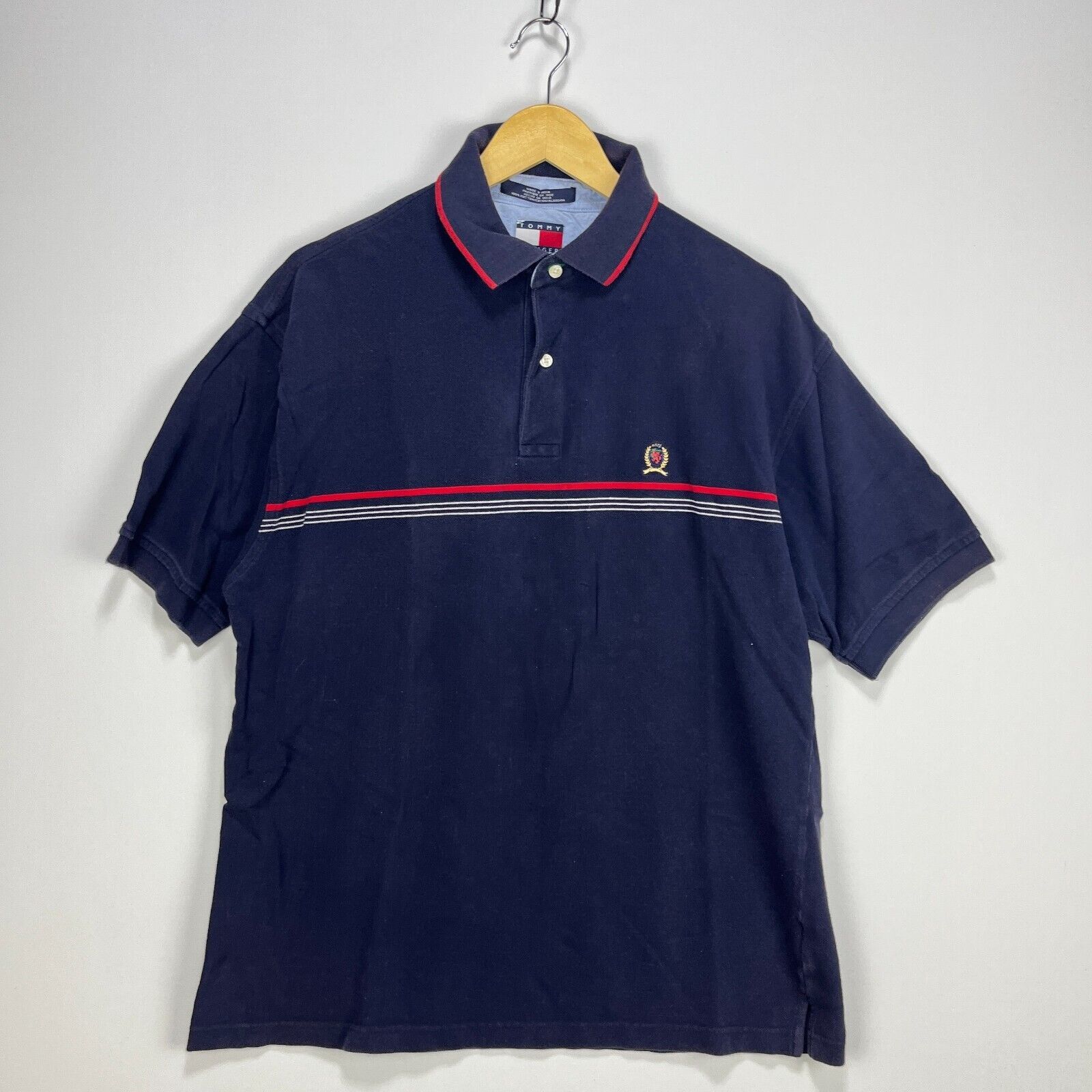 Vintage 90s Tommy Hilfiger Polo Shirt Large