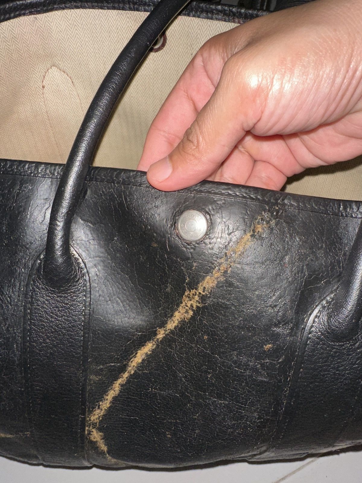 Hermes leather vintage tote hermes made in france Size ONE SIZE - 11 Thumbnail