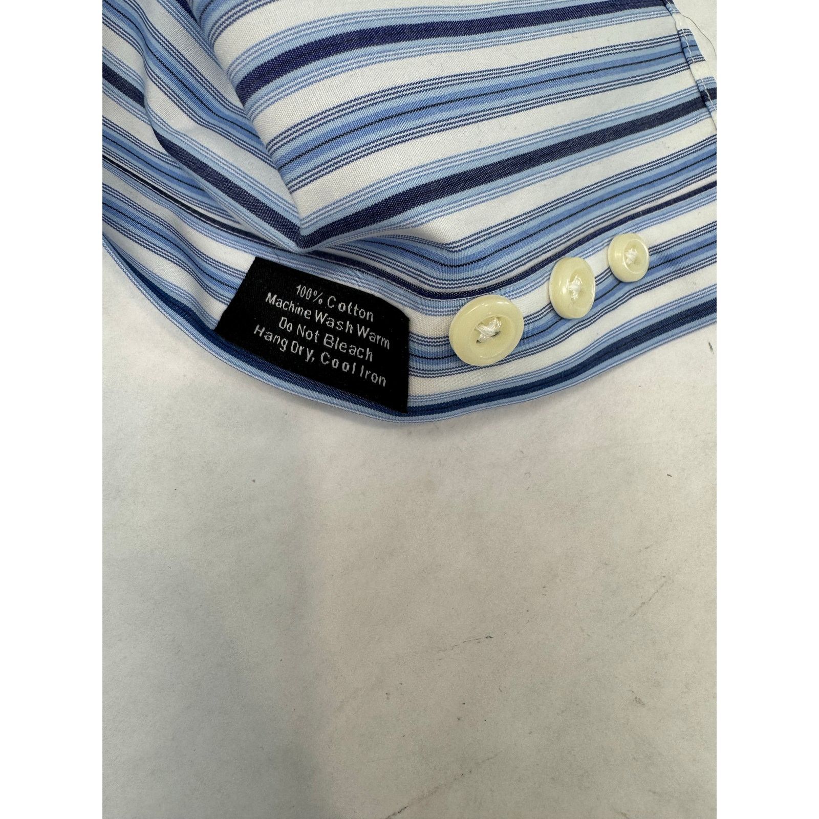 David Donahue David Donahue Dress Shirt Stripes Trim - Size 16 - 32 / 33 Size US M / EU 48-50 / 2 - 5 Thumbnail