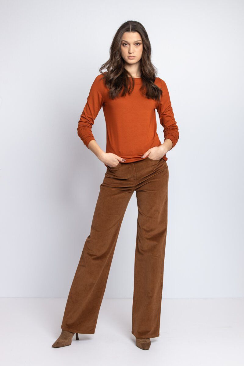 Other Ivko Woman Viscose Boat-Neck Long Sleeve T-Shirt Size 42 Size XL / US 12-14 / IT 48-50 - 3 Thumbnail