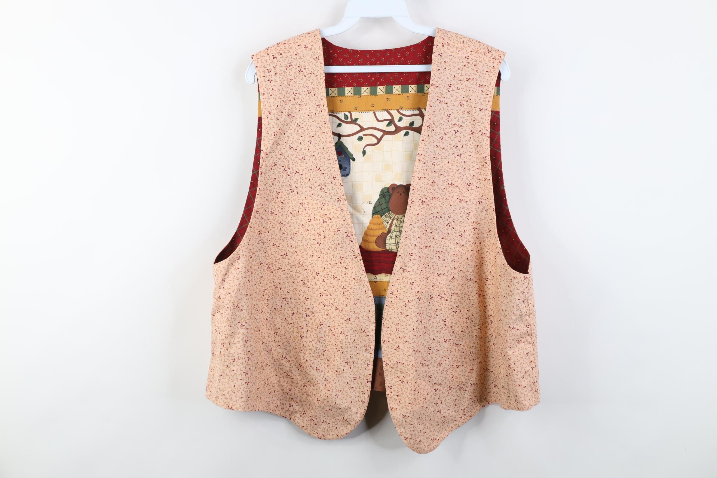 Vintage Vintage 90s Streetwear Reversible Country Bear Chicken Vest Size XL / US 12-14 / IT 48-50 - 10 Thumbnail