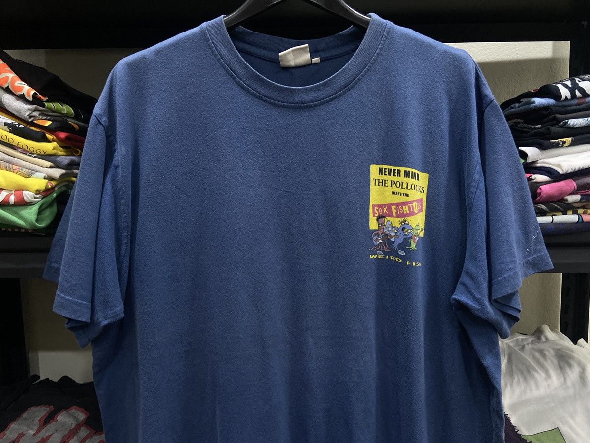 Band Tees × Vintage Vintage 00s SEX FISHTOLS NEVER MIND THE POLLOCKS TOUR TSHIRT Size US XL / EU 56 / 4 - 3 Thumbnail