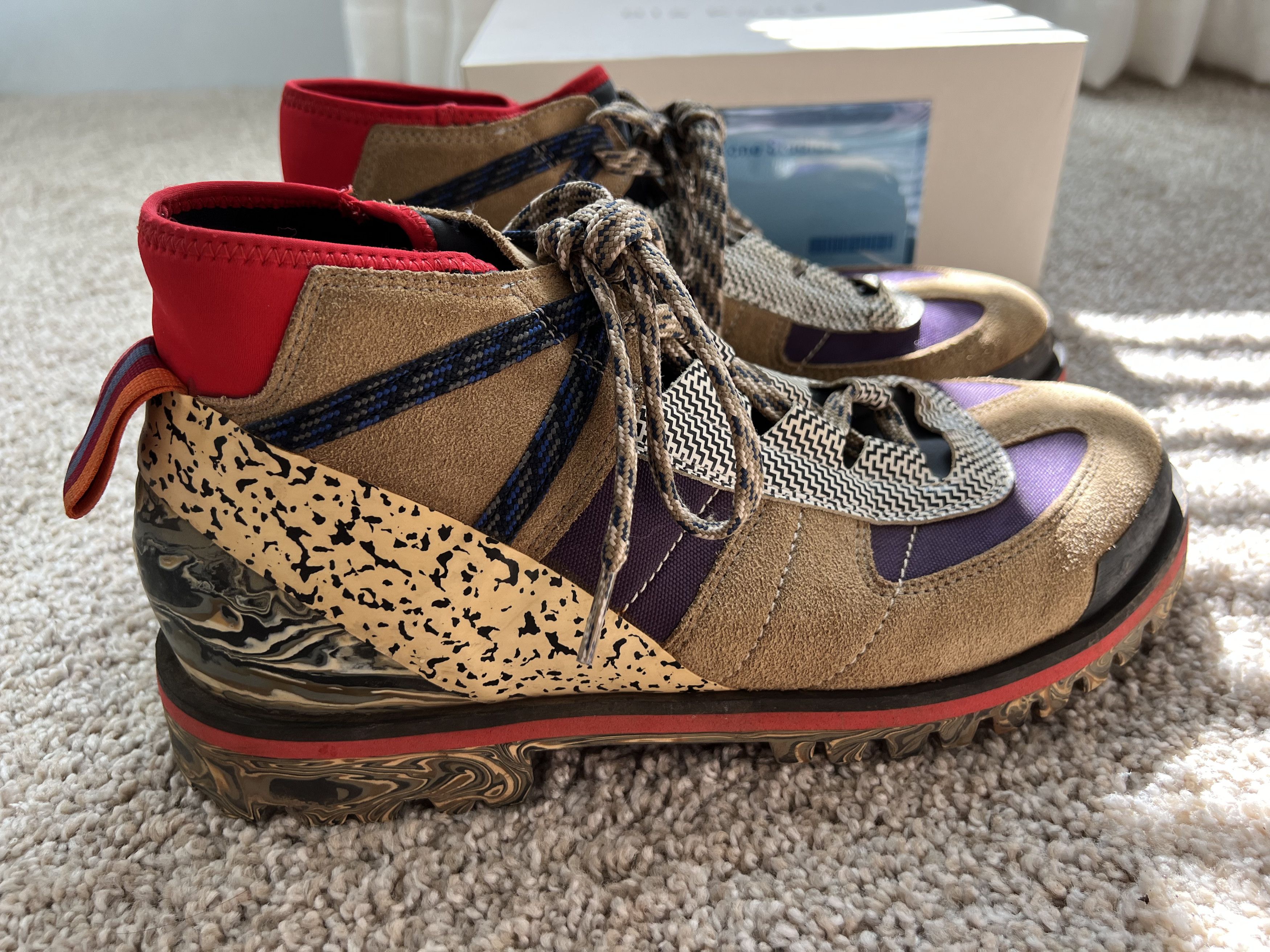 Acne Studios Acne Studios Blå Konst Multi Purple Hiking Boot Size US 10.5 / EU 43-44 - 5 Thumbnail