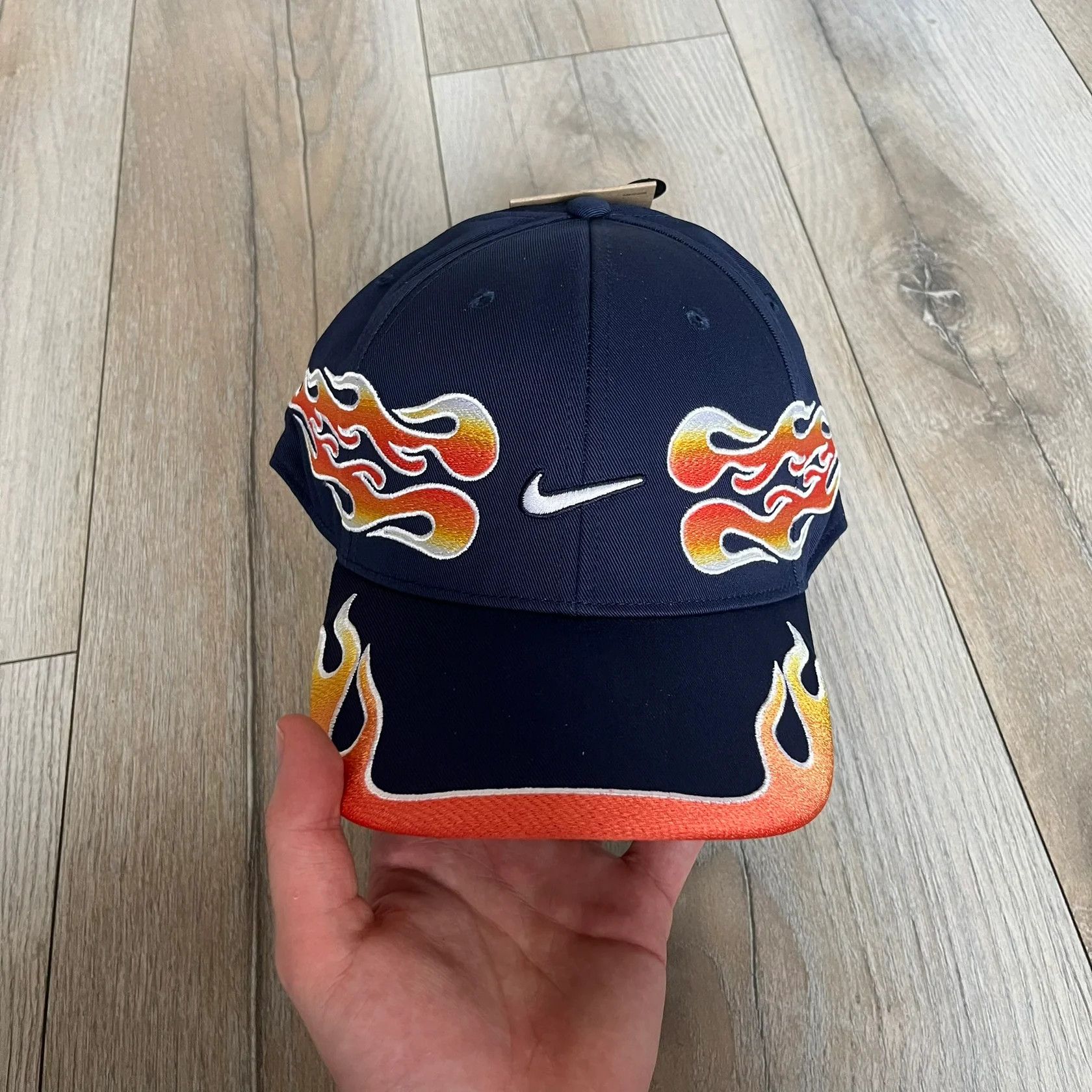Nike Nike Club Semi-Structured OG Midnight Navy Flame Cap Medium Size ONE SIZE - 2 Thumbnail