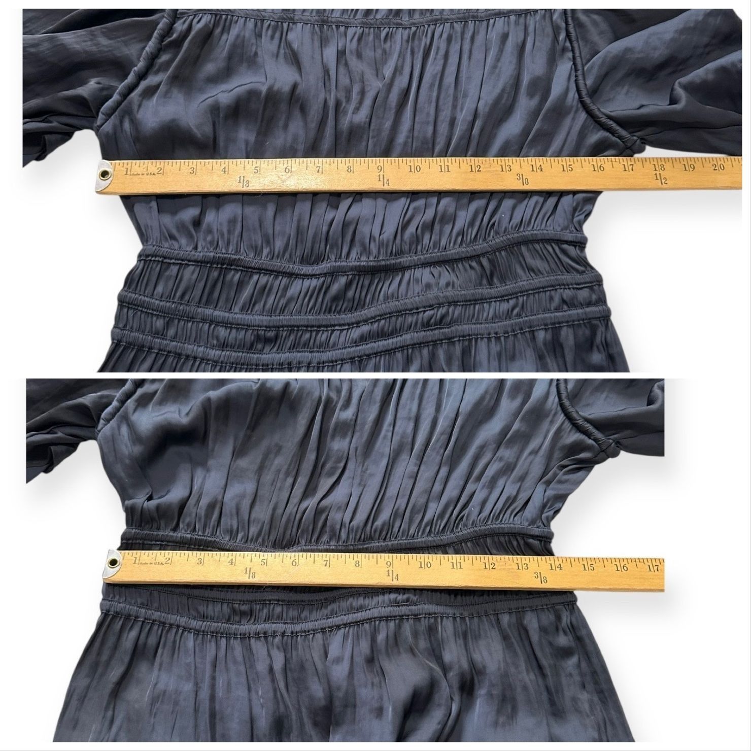 Ulla Johnson Ulla Johnson Azaria Dress Midnight Plissé Satin Mini Size 12 Size XL / US 12-14 / IT 48-50 - 12 Thumbnail