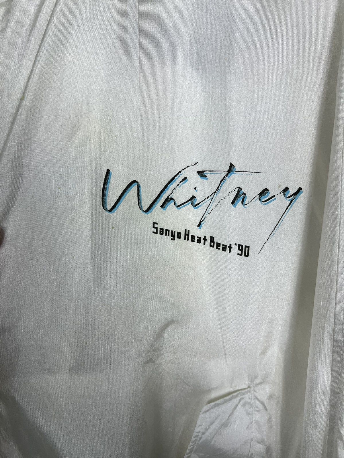 Band Tees 🔥 VINTAGE 1990 WHITNEY SANYO HEAT BEAT TOUR STAFF JACKET Size US M / EU 48-50 / 2 - 13 Thumbnail