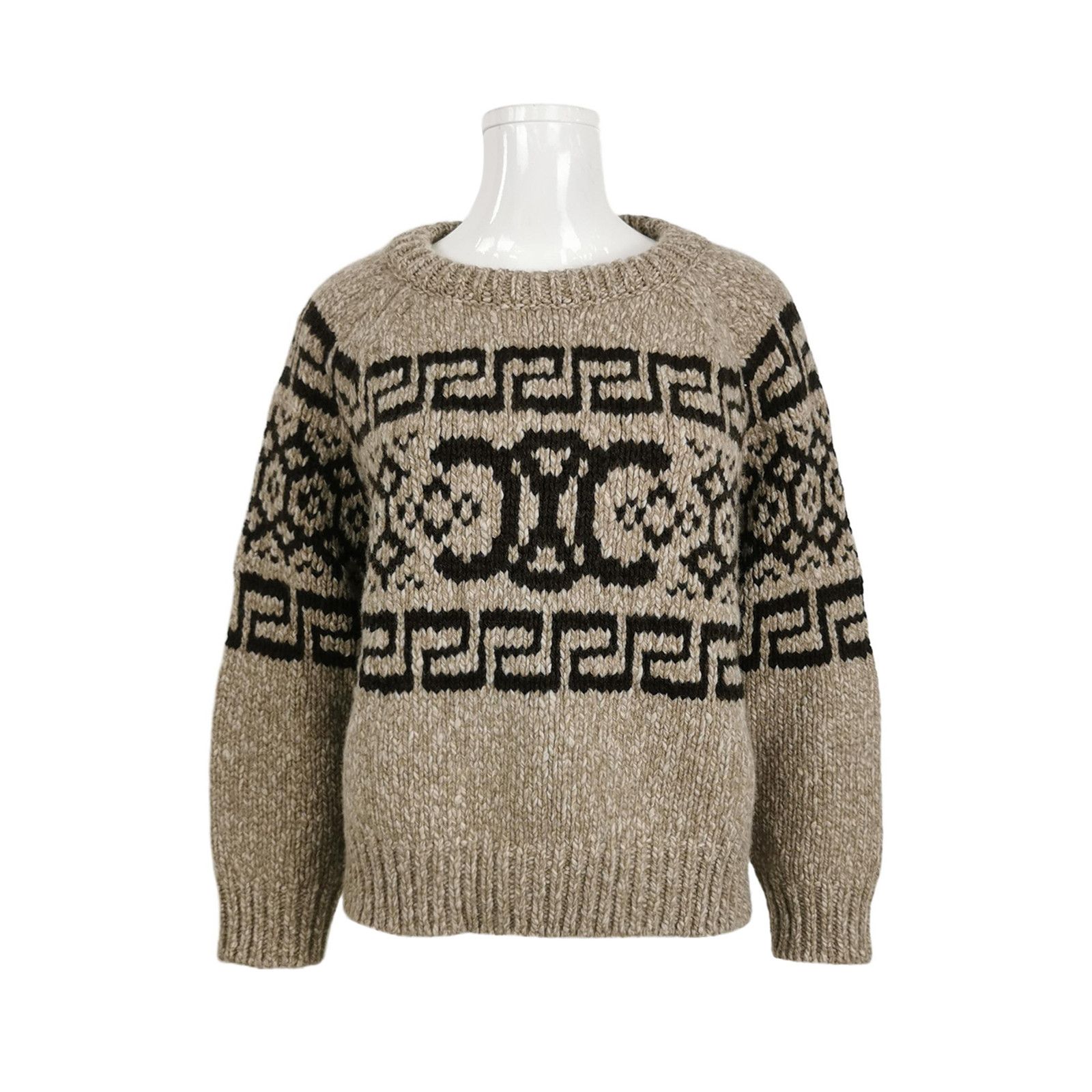 Celine Celine Triomphe Wool Sweater Size M Size M / US 6-8 / IT 42-44 - 1 Thumbnail