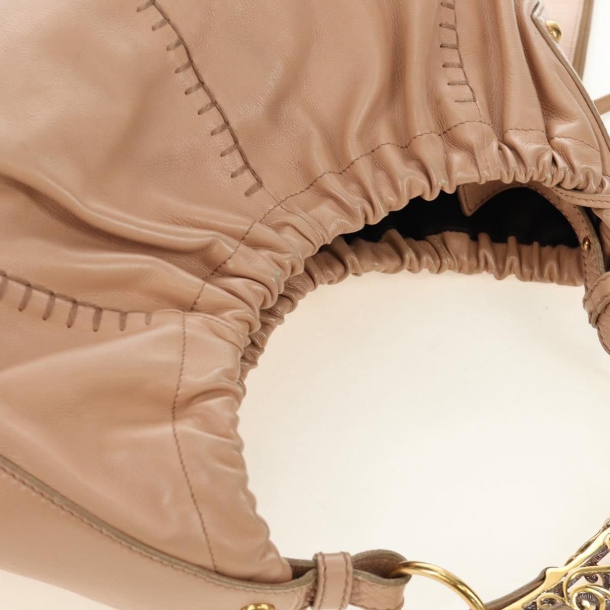Saint Laurent Paris SAINT LAURENT Mombasa Shoulder Bag Leather Pink Gold Auth Size ONE SIZE - 7 Thumbnail