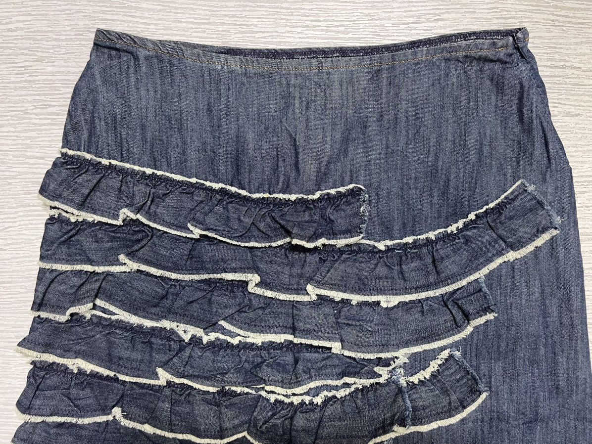 W&LT Archive W&LT - Ruffled Asymmetrical Mini Skirt Size 27" / US 4 / IT 40 - 7 Thumbnail