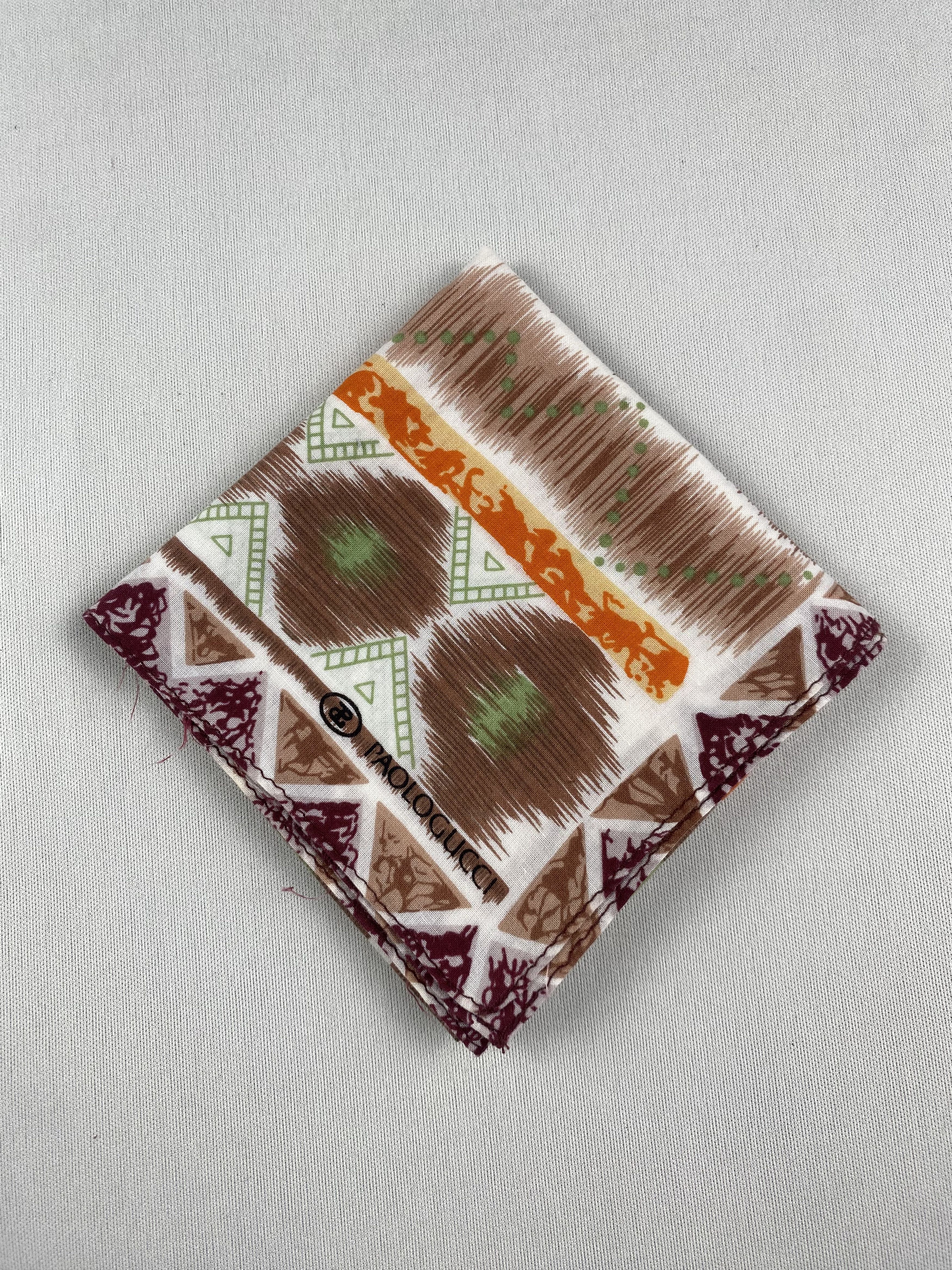 Paolo Gucci Vintage Paolo Gucci Handkerchief PocketSquare Bandana HM0005 Size ONE SIZE - 3 Thumbnail