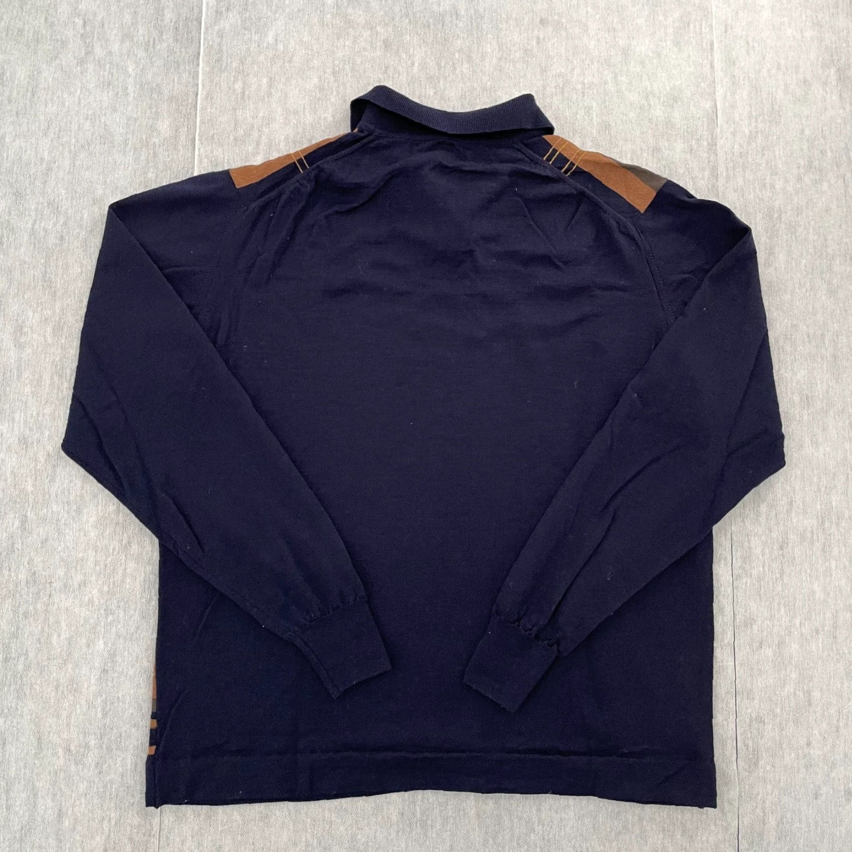 Vintage VINTAGE Tuttle Golf Sweater Shirt Adult Medium Blue Wool England Knit Mens M Size US M / EU 48-50 / 2 - 2 Thumbnail