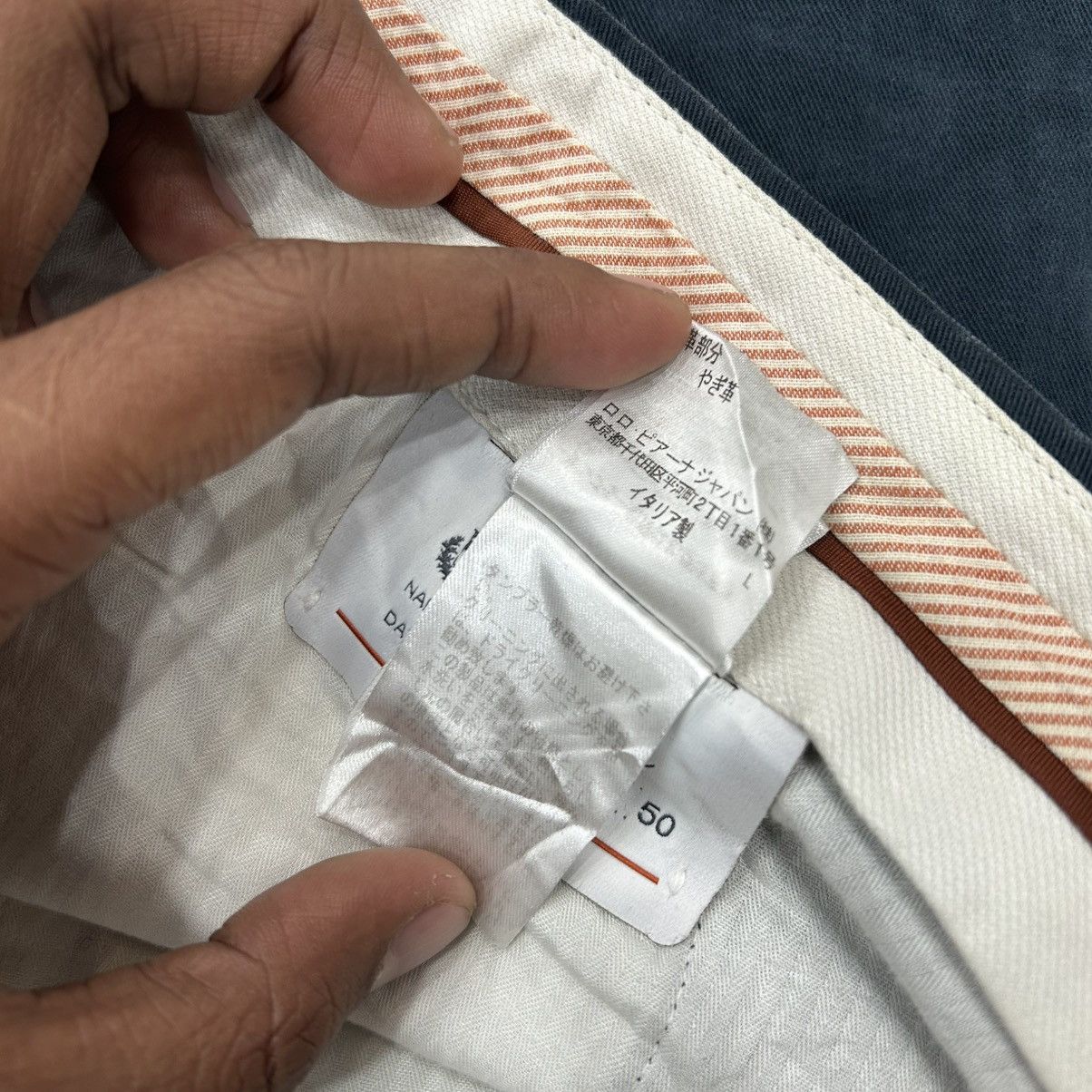 Loro Piana Vintage Loro Piana Chino Pants Cotton Blue Size US 36 / EU 52 - 13 Thumbnail