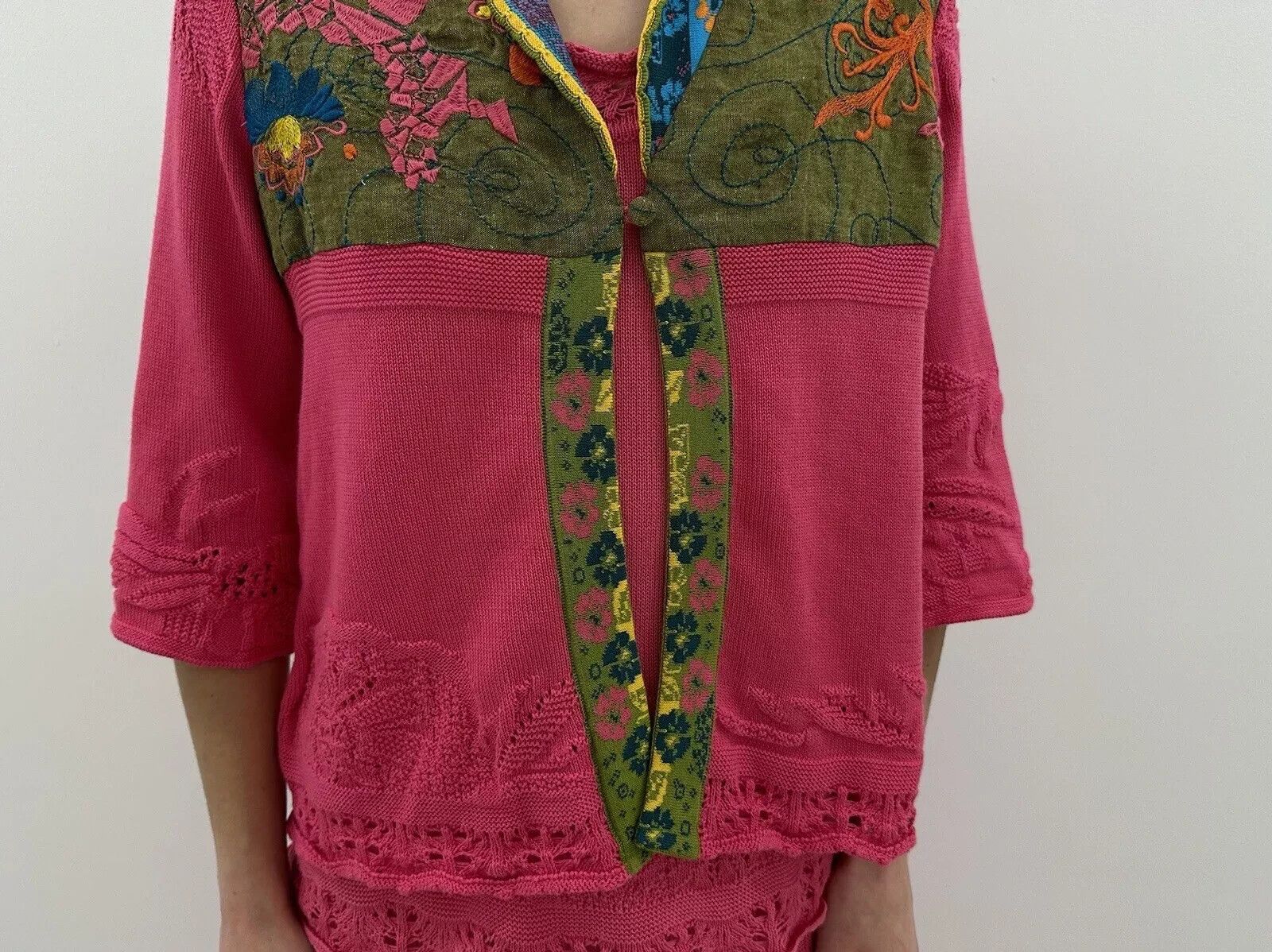 Other Ivko Set Of 2 Top Cardigan Pink Cotton Womens Size S Size US S / EU 44-46 / 1 - 8 Thumbnail
