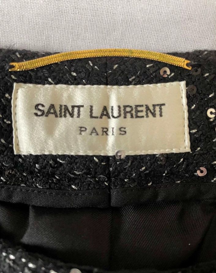 Saint Laurent Paris × Yves Saint Laurent SAINT LAURENT sequined woven casual pants2410-Nextarrow Size 28" / US 6 / IT 42 - 4 Thumbnail
